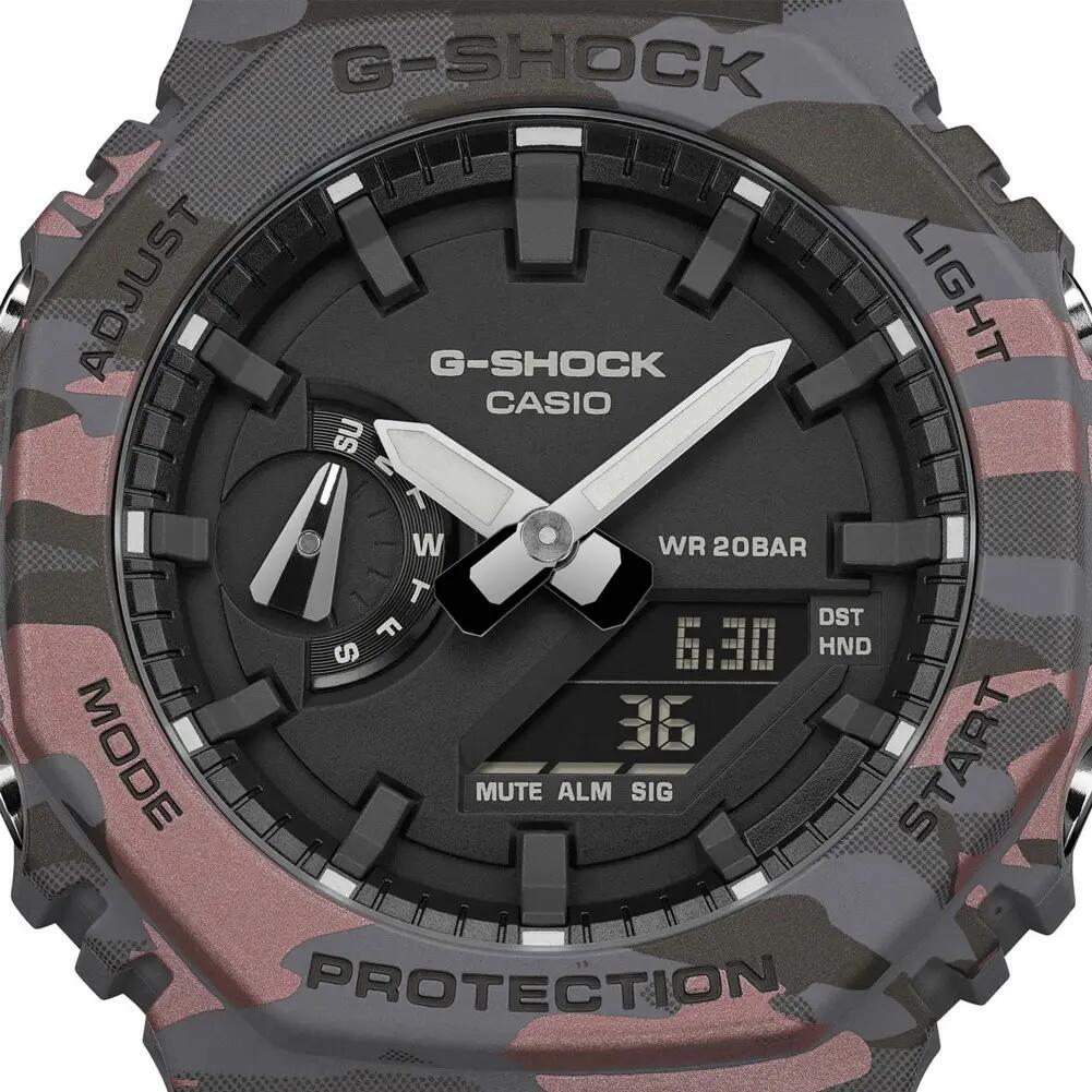 Casio Analoog En Digitaal  Horloge Grijs/Zwart GA-2100CM-8AER 6/6