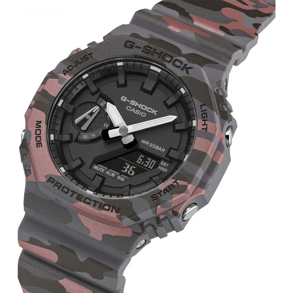 Casio Analoog En Digitaal  Horloge Grijs/Zwart GA-2100CM-8AER 3/6