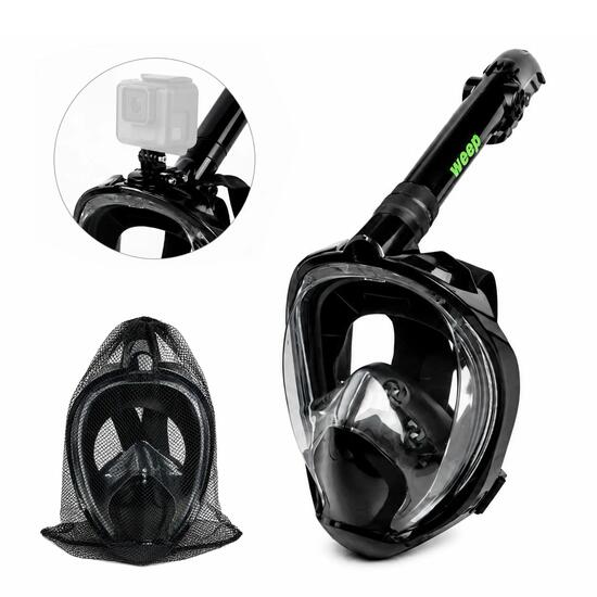 Maska Do Nurkowania Panoramiczna Pełnotwarzowa 180° No Fog Weep Lg Pro L/XL