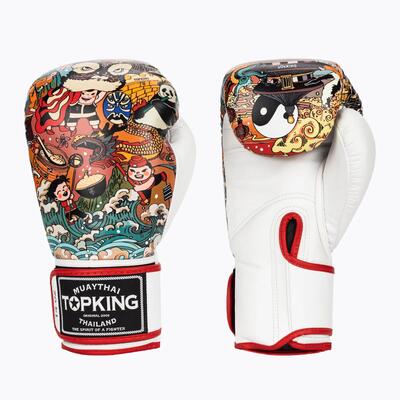 Top king boxing culture bokshandschoenen wit/rood tkbgct-sl-1c1