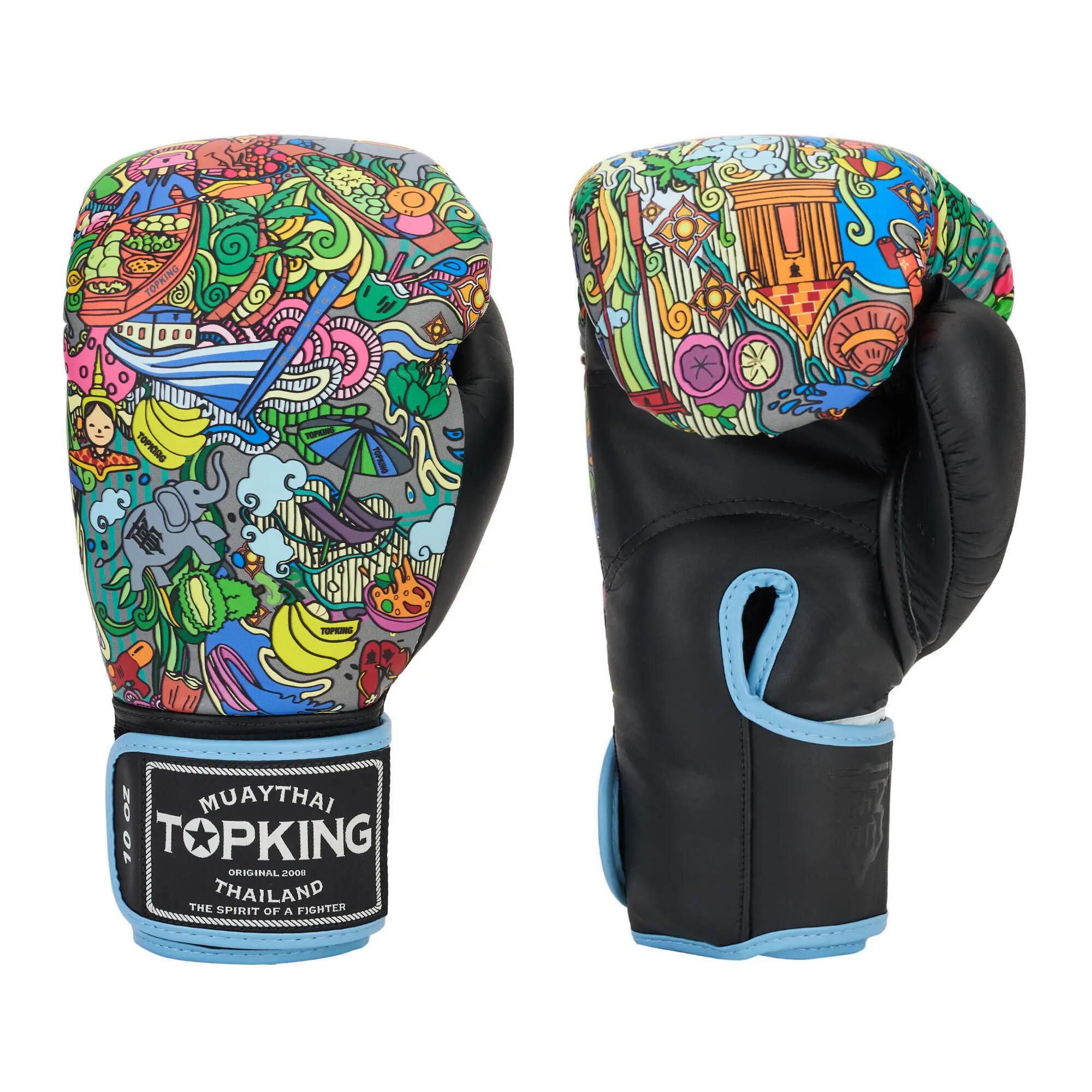 Luvas de boxe Top King Boxing Culture preto TKBGCT-TH-SL-BK 6/6