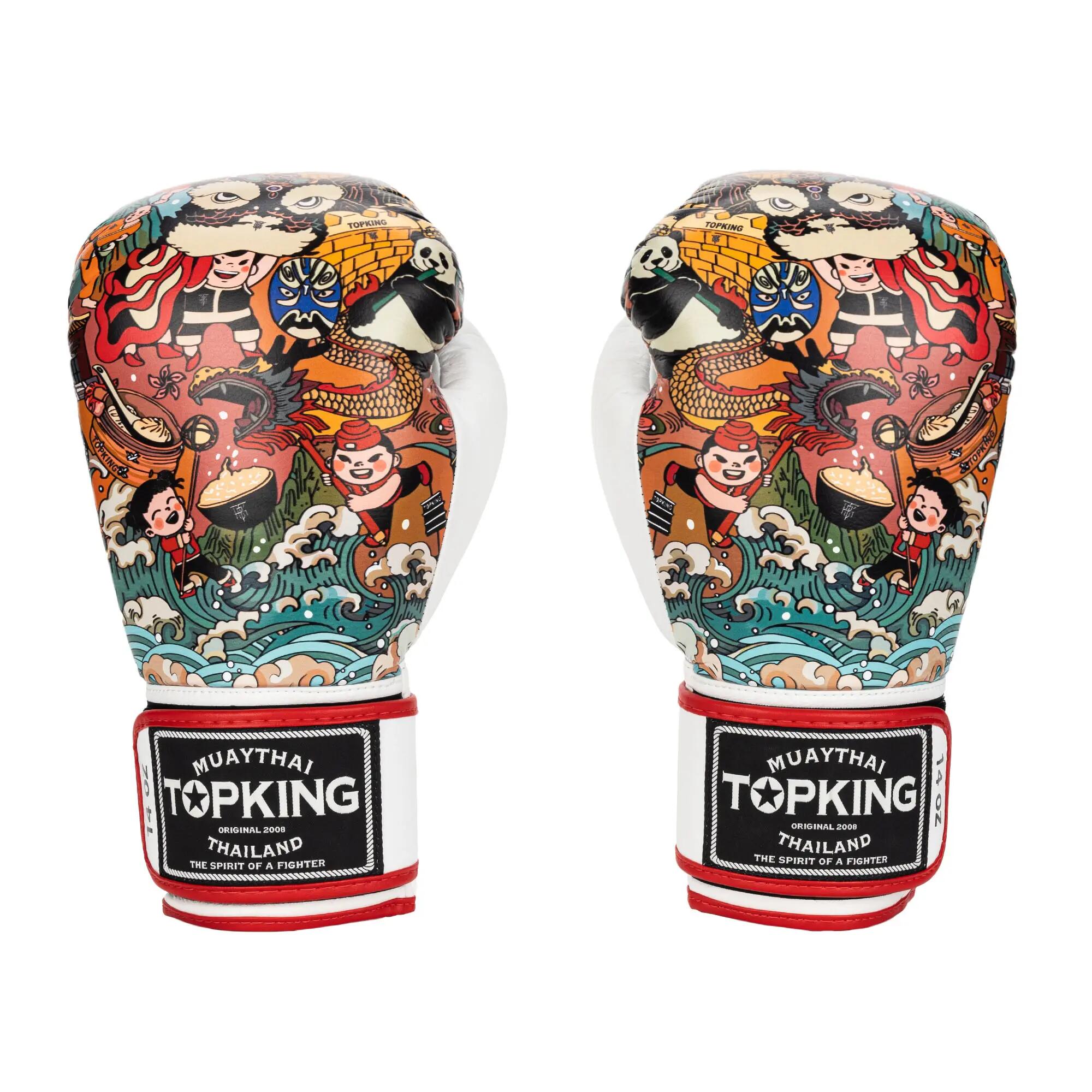 Luvas de boxe Top King Boxing Culture branco/vermelho TKBGCT-SL-1C1 7/7