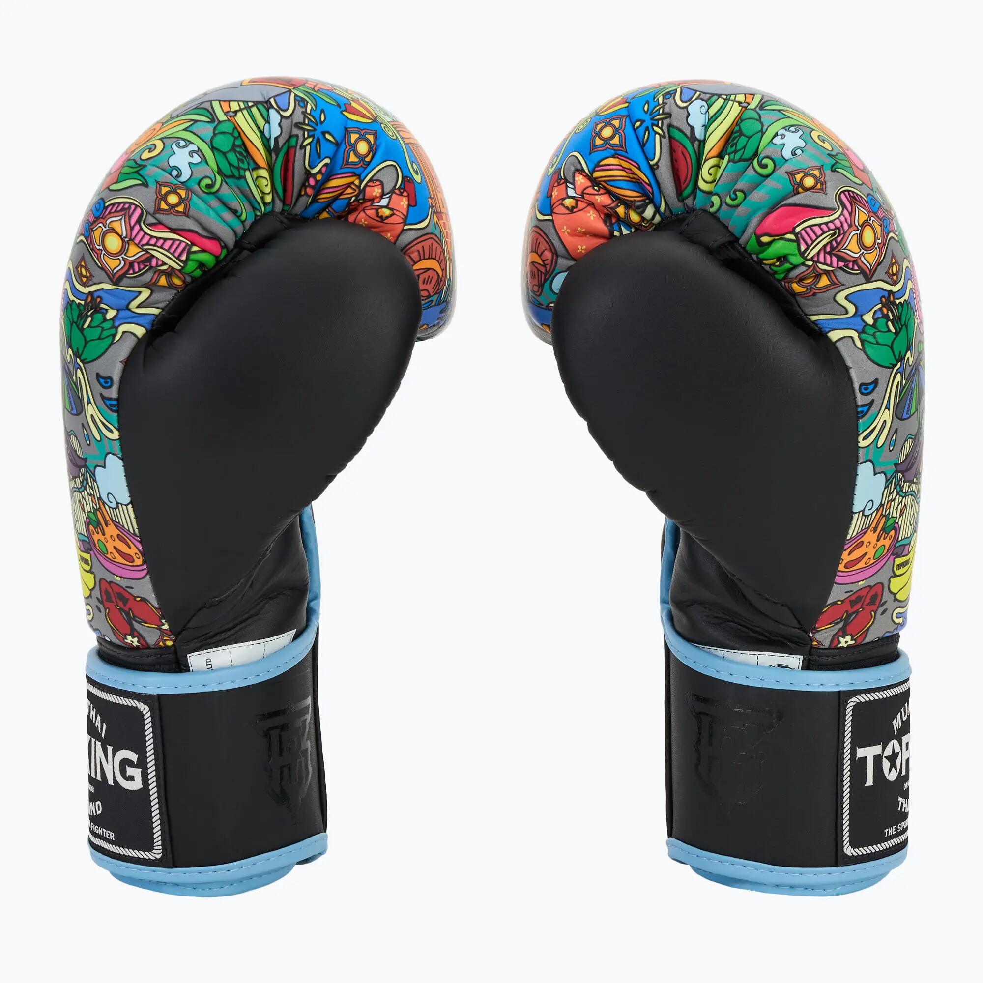 Luvas de boxe Top King Boxing Culture preto TKBGCT-TH-SL-BK 4/6
