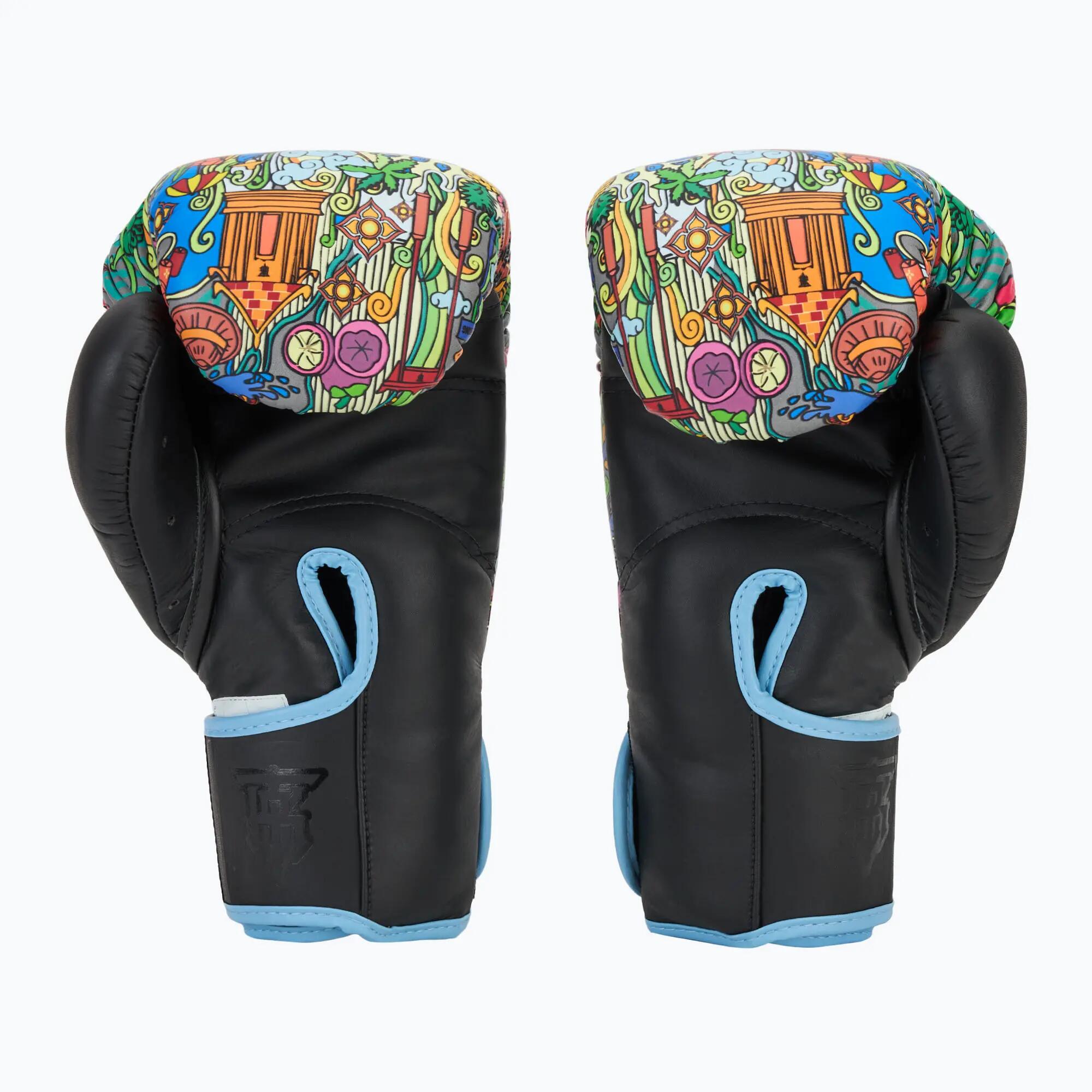 Luvas de boxe Top King Boxing Culture preto TKBGCT-TH-SL-BK 3/6