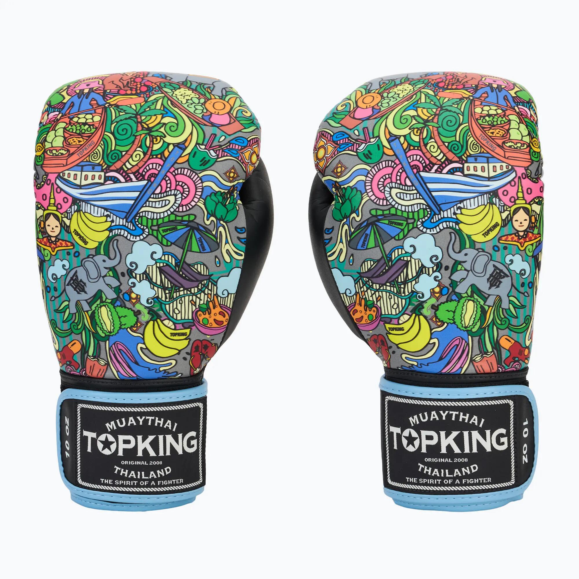 Luvas de boxe Top King Boxing Culture preto TKBGCT-TH-SL-BK 2/6