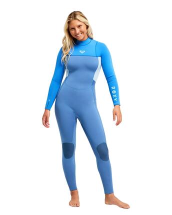 Combinaison de surf back zip 4/3MM PROLOGUE+ Bleu Femme