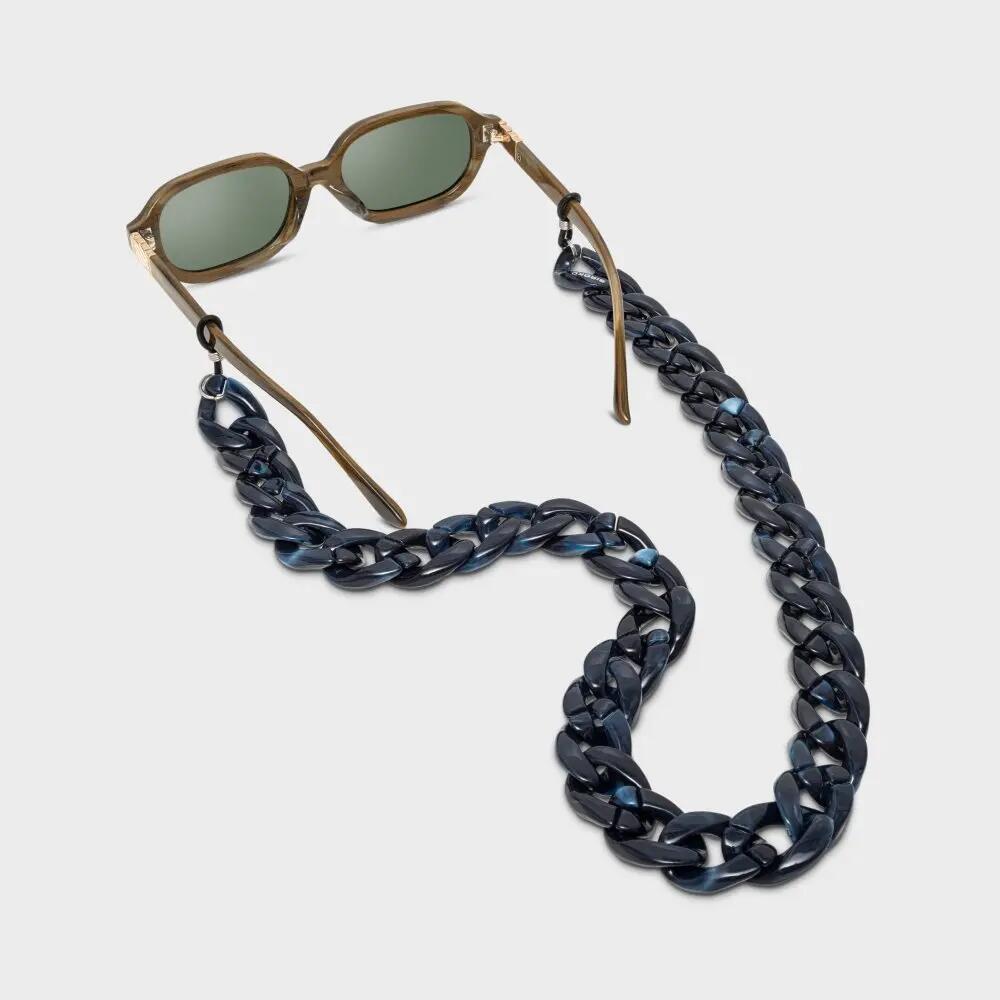 Corrente para óculos em acrílico Homem e mulher Cordelle Acrylic Blue Azul 5/5