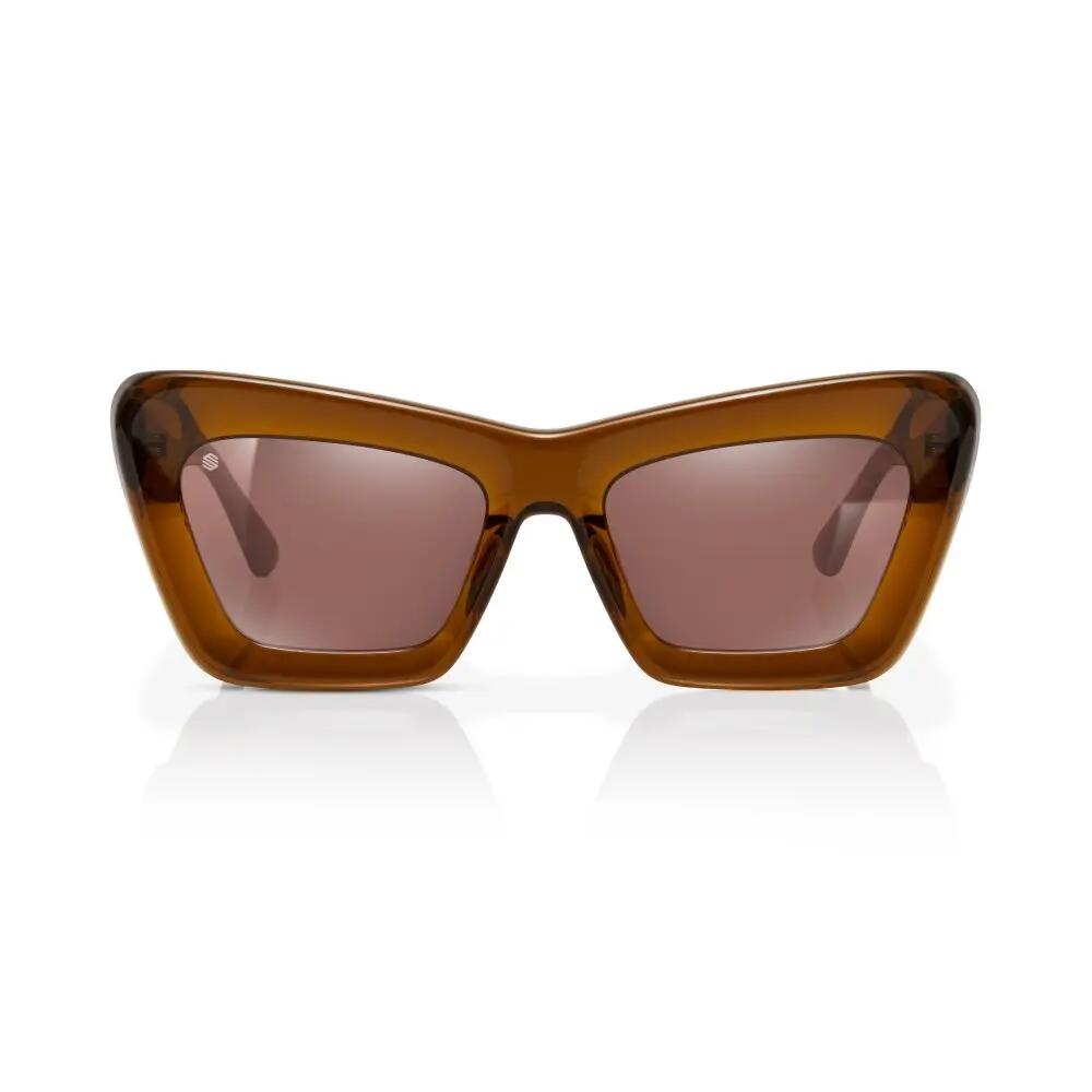 Lunettes de soleil œil de chat Homme et Femme Catty Brown Marron 3/6