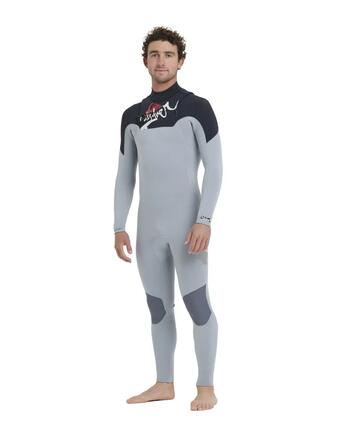 Combinaison de surf zip poitrine YOUNG GUNS 4/3MM Gris Homme
