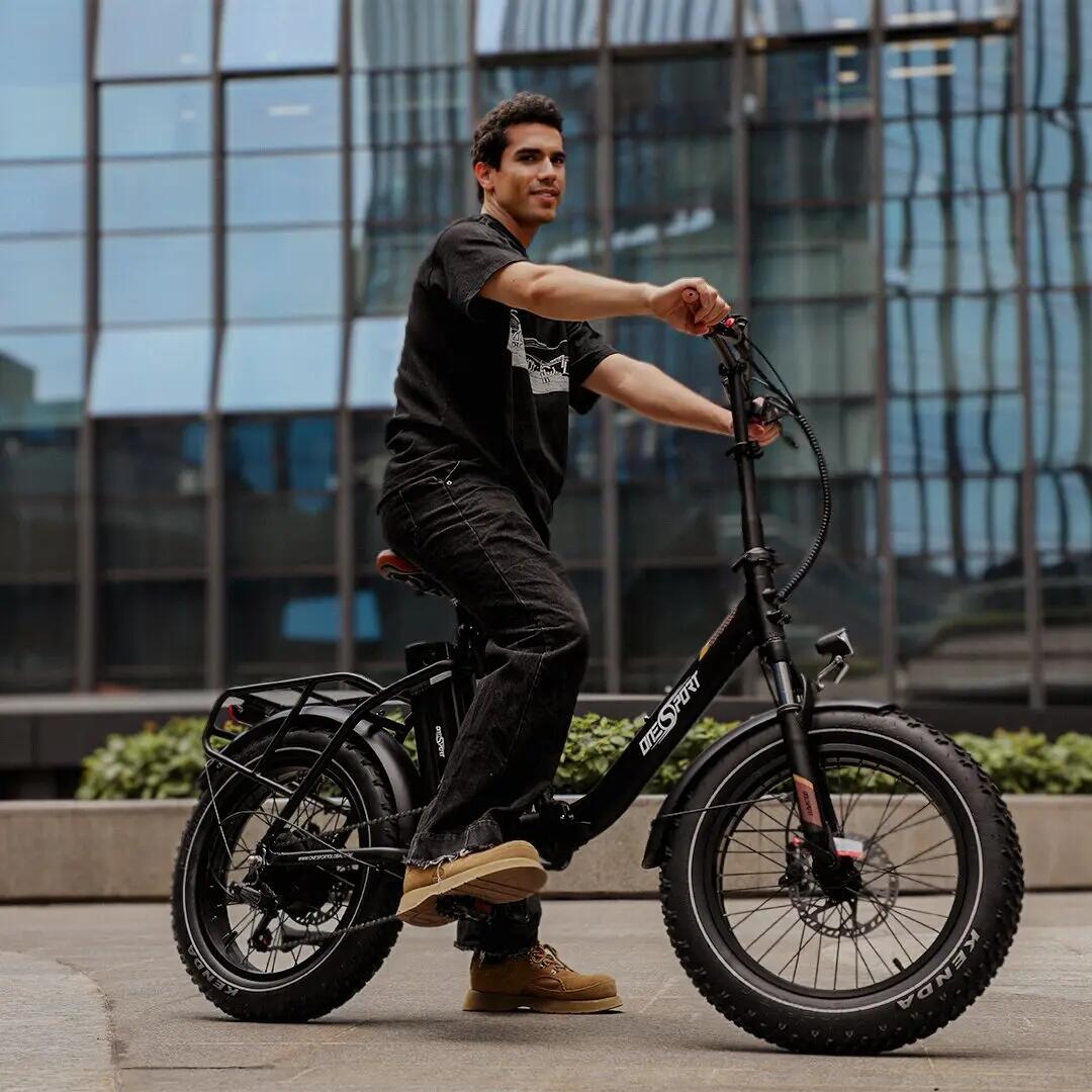 OT16 MAX bici elettrica pieghevole adulti, batteria 48V18Ah, pneumatici 20×4.0". 11/11