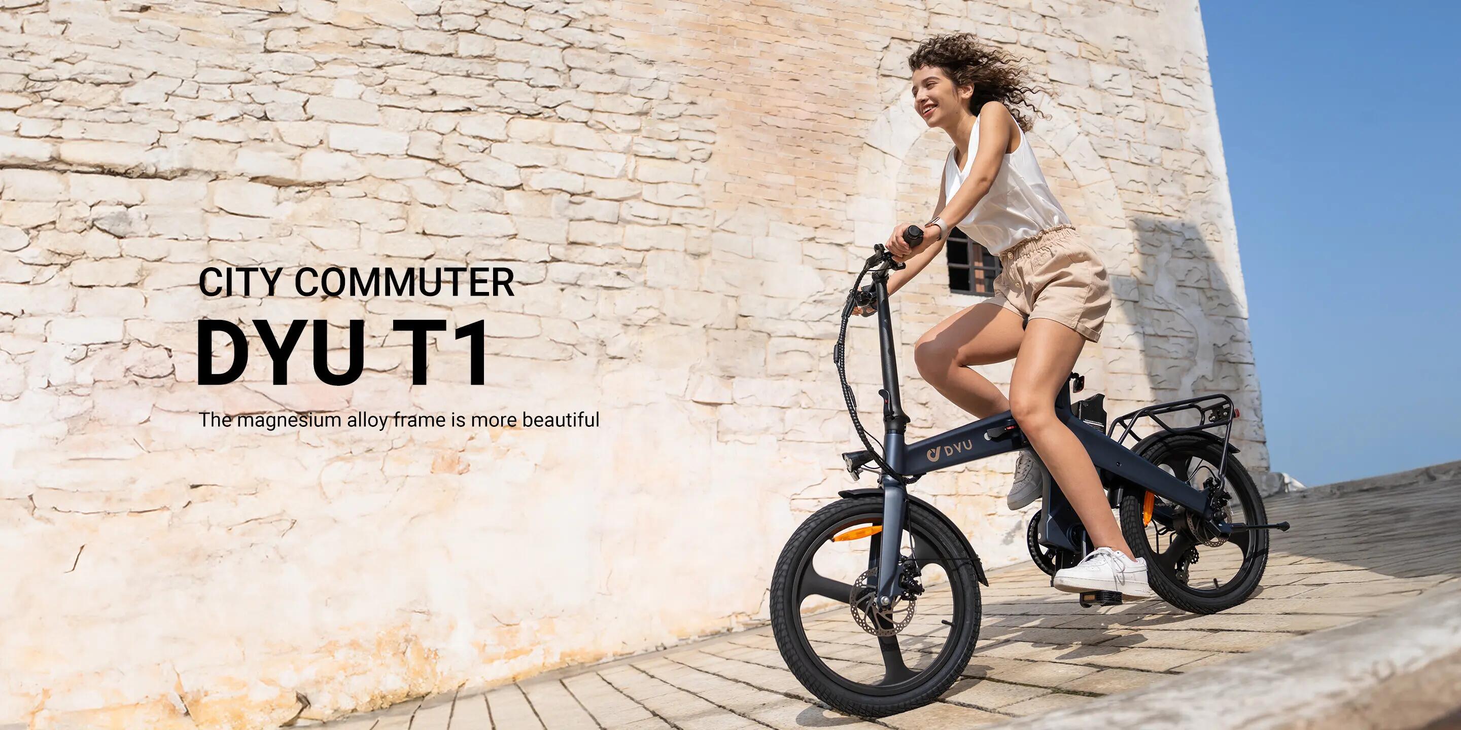 Faltbares elektrisches Stadtfahrrad DYU T1 250W 360Wh 20-Zoll 7/7