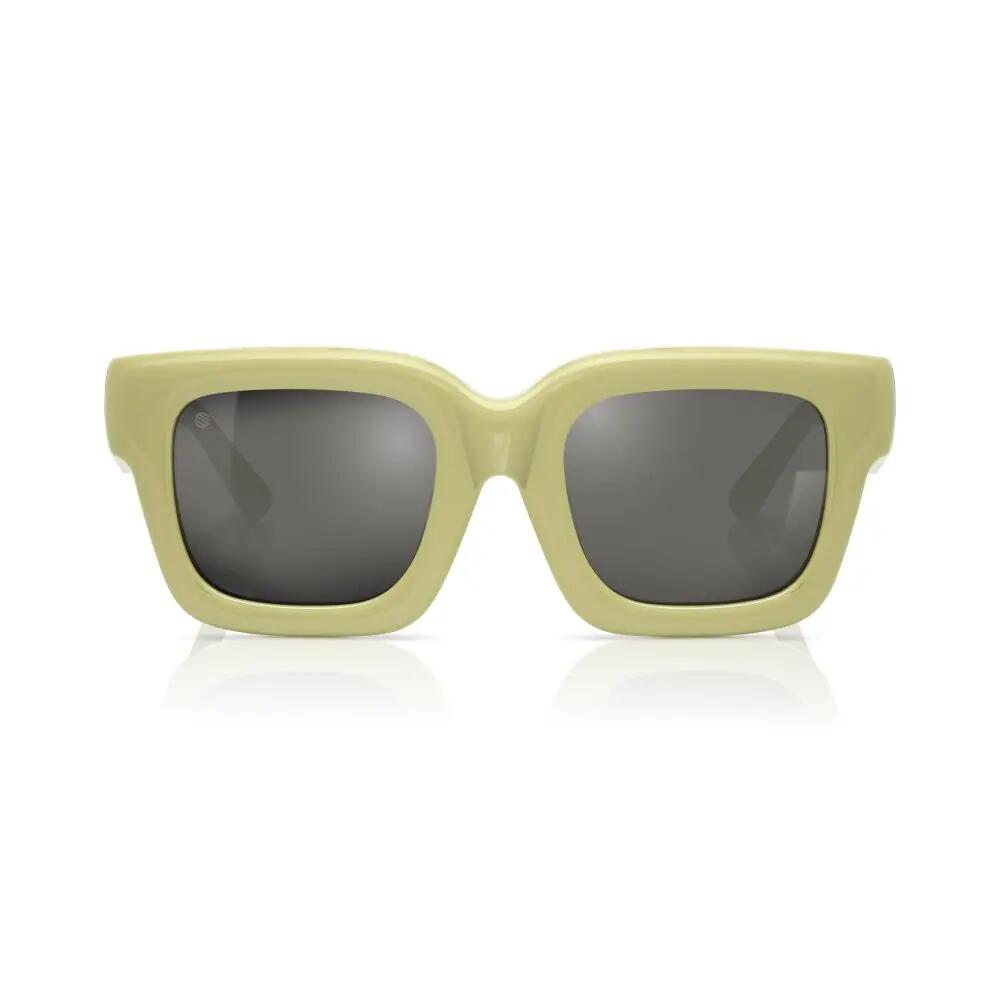 Heren en Dames robuuste vierkante zonnebril Bloated Yellow Geel 3/6
