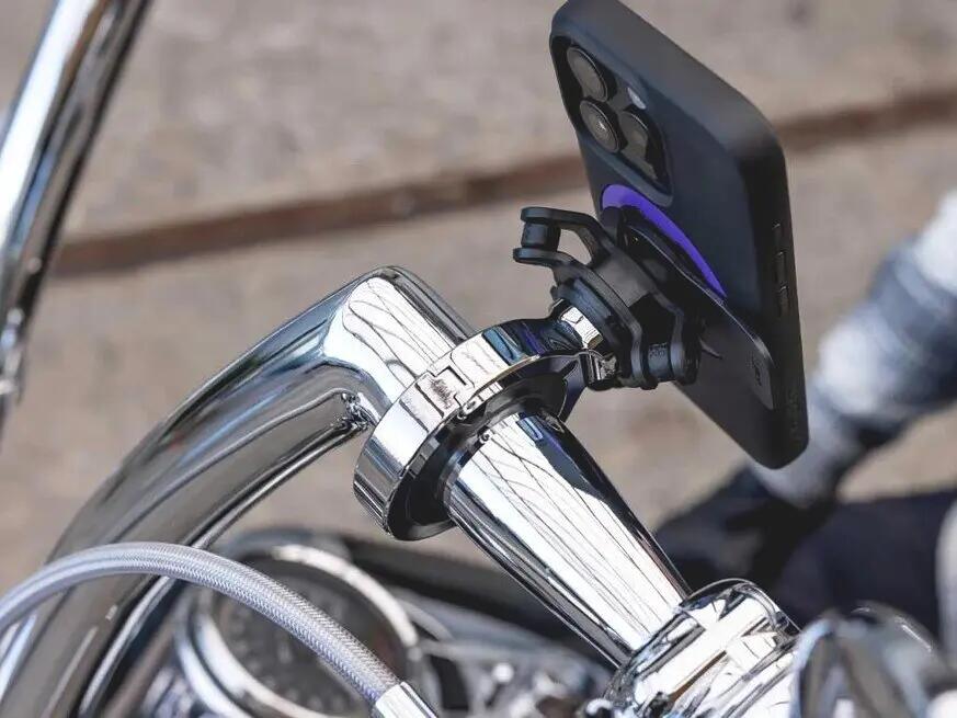 QUAD LOCK motorcycle handlebar mount pro large - chrome 3/3
