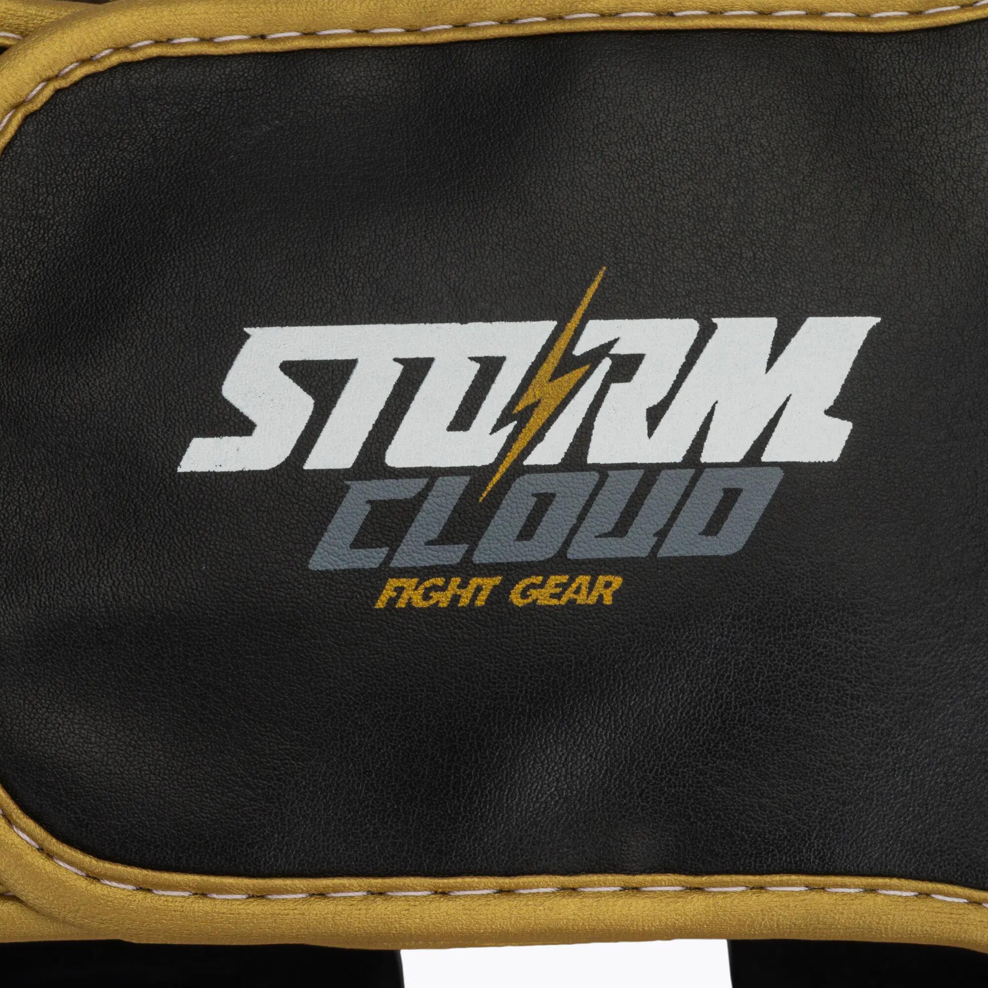 StormCloud Kask Bokserski Lynx Czarno-Złoty S/M 5/7