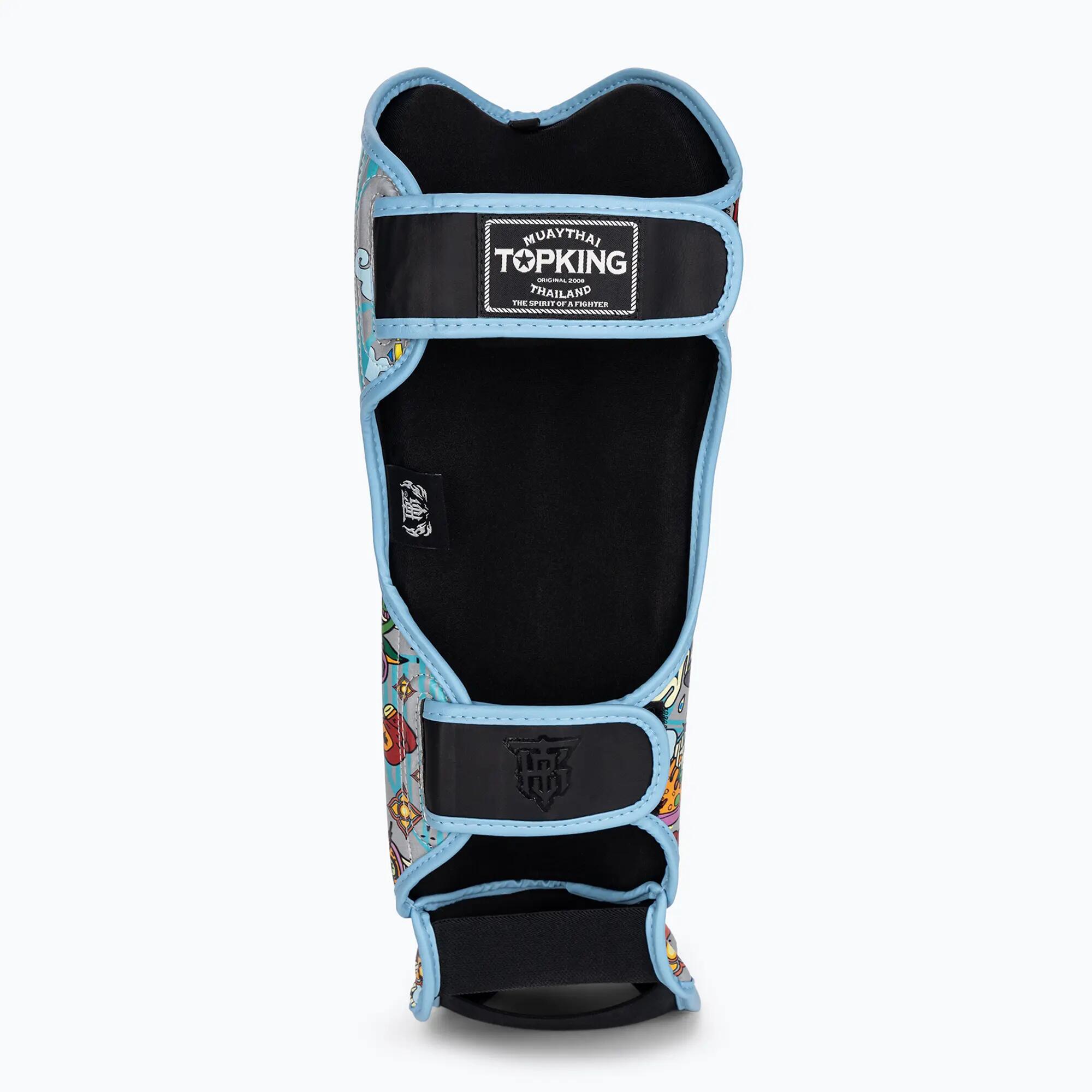 Protetores de canela e pés Top King Culture Semi Leather preto TKSGCT-TH 5/7