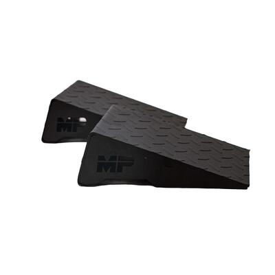 Muscle power steel squat wedge block set voor squats