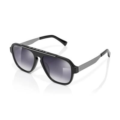 Heren en dames aviator zonnebril flier total black zwart