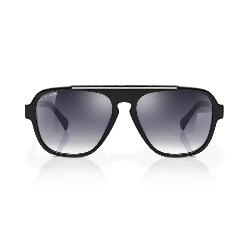 Lunettes de soleil aviateur Homme et Femme Flier Total Black Noir 3/6