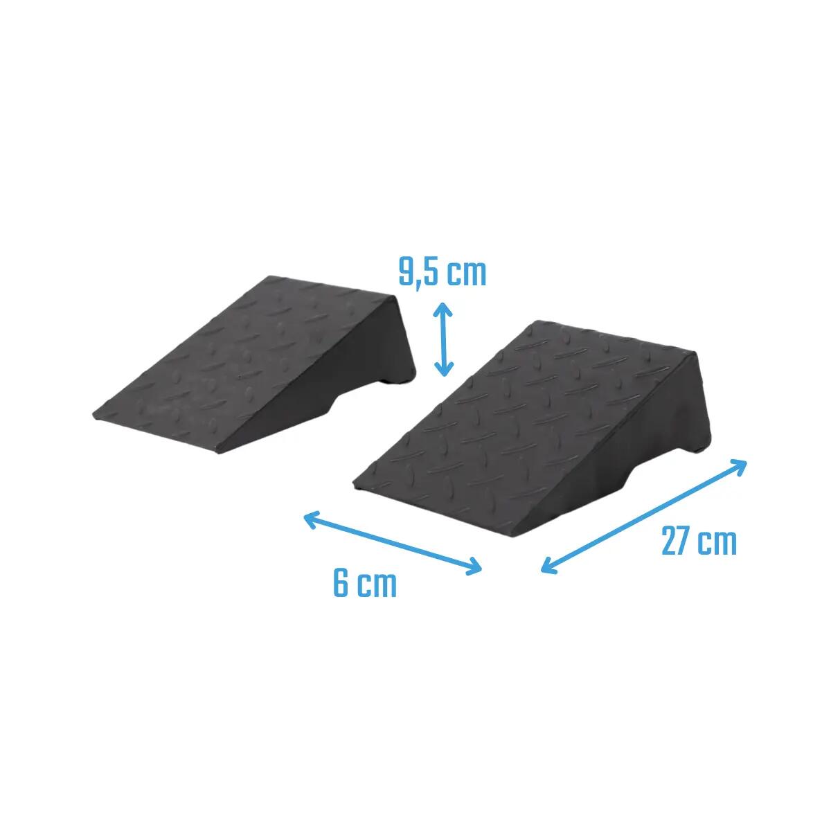 Muscle Power Steel squat wedge block set voor squats 3/7
