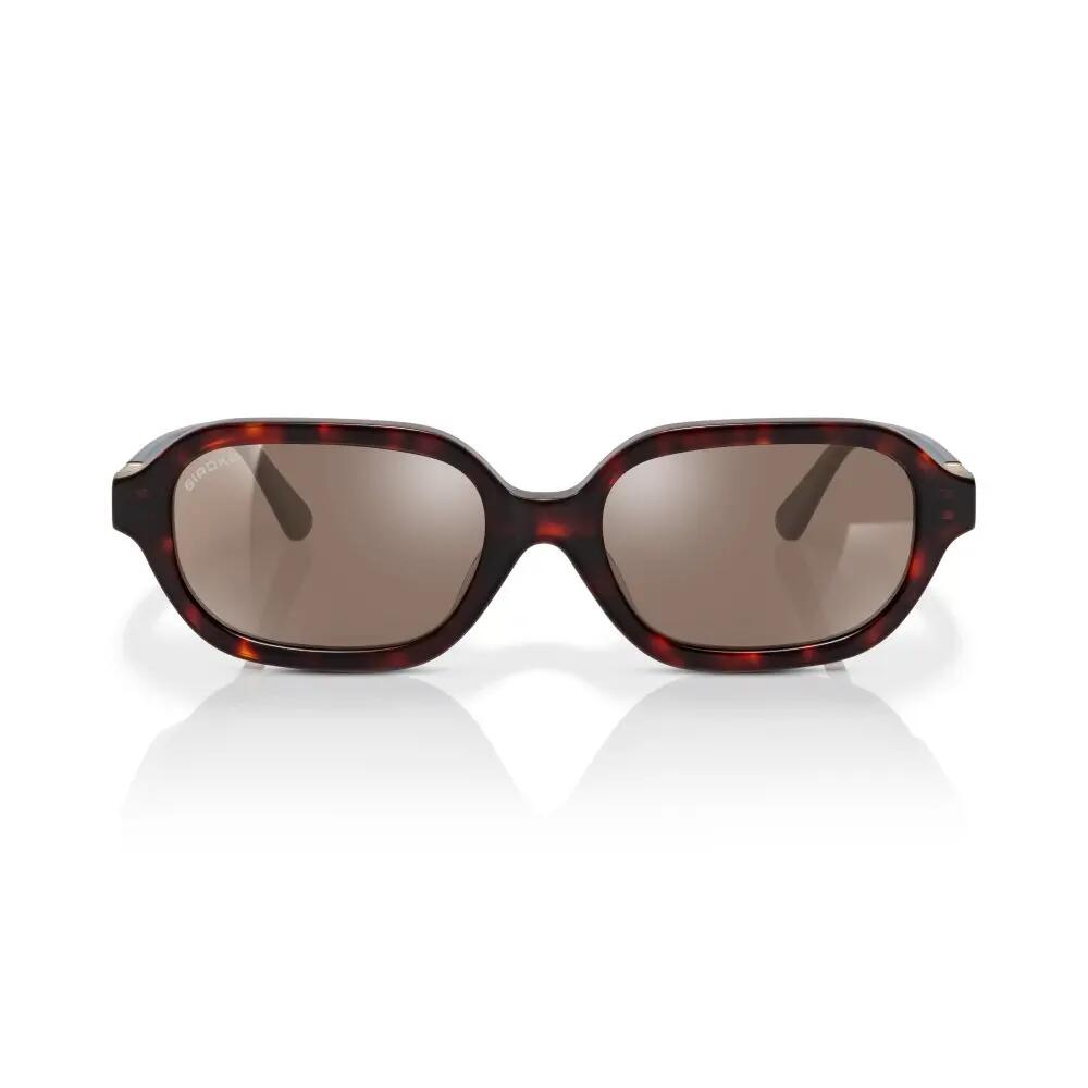 Lunettes de soleil polarisées rectangulaires Homme et Femme Oblong Black Tortoi 3/6