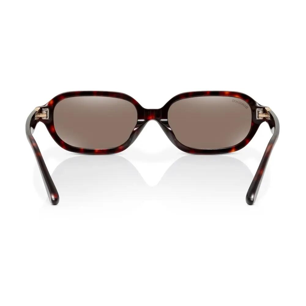 Lunettes de soleil polarisées rectangulaires Homme et Femme Oblong Black Tortoi 2/6