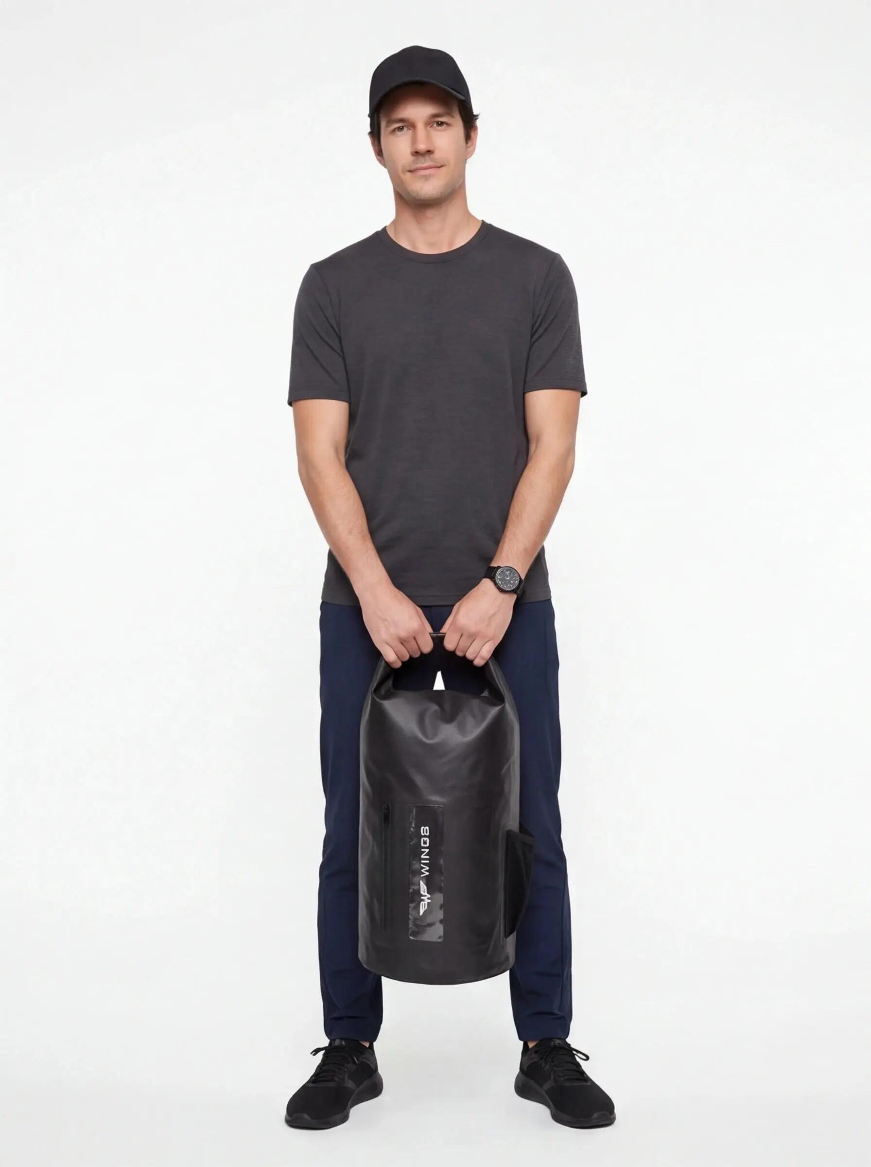 Dry Bag 22L Z Funkcją Plecaka Black 2/5