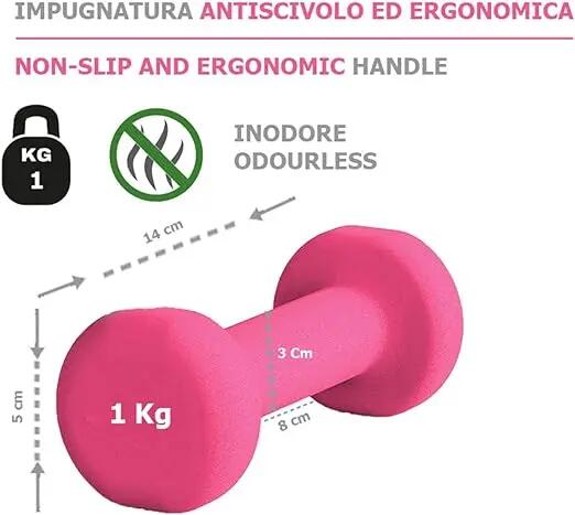 [Neopren-Hanteln & rutschfest] 0,5 bis 6 kg – Paarweise verkauft 3/3