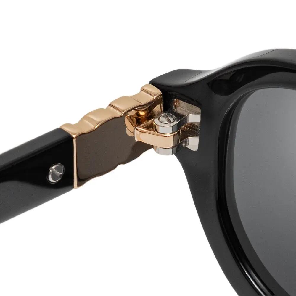 Lunettes de soleil polarisées rectangulaires Homme et Femme Oblong Total Black 6/6