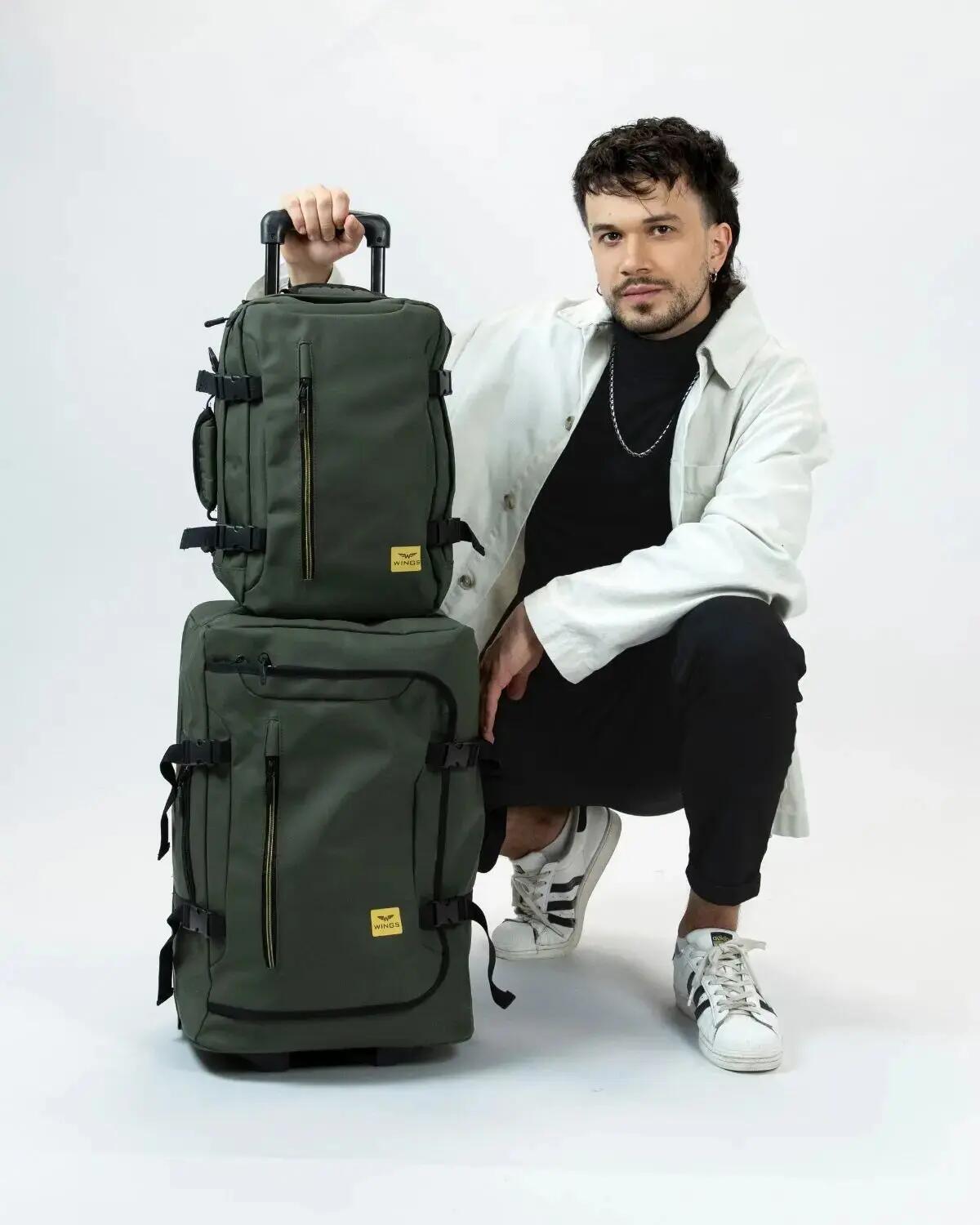 WINGS zachte koffer S 20" PARTRIGE Dark Green 2/10