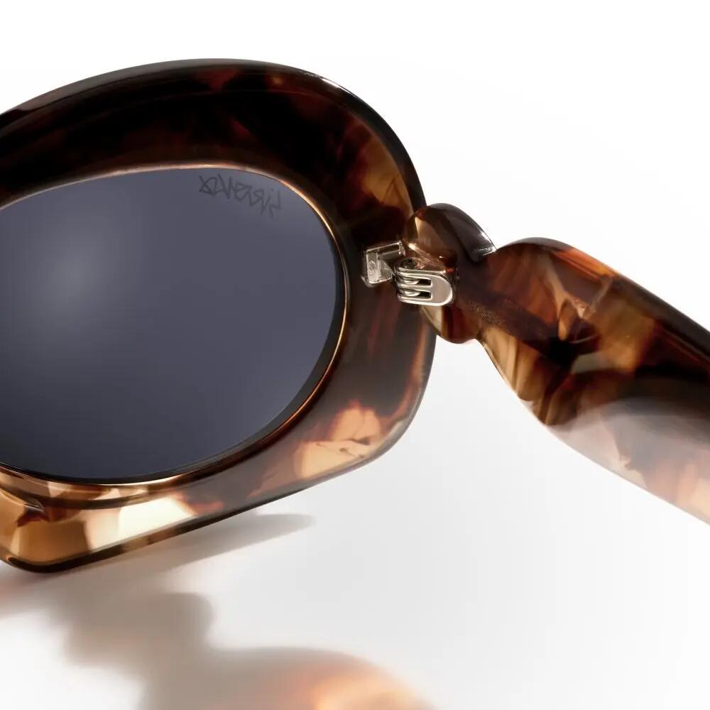 Occhiali da sole retrò Uomo e donna Fantasy Tortoise Marrone 5/6