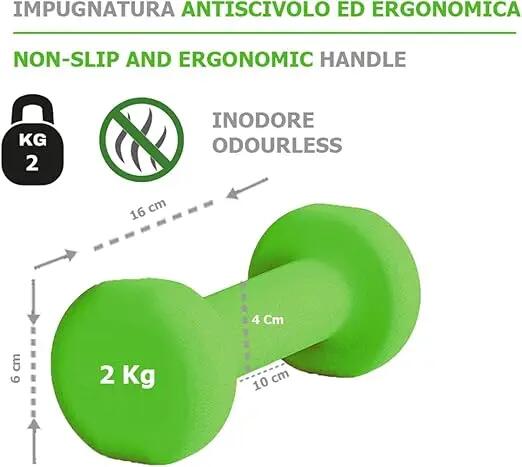 [Neopren-Hanteln & rutschfest] 0,5 bis 6 kg – Paarweise verkauft 3/3