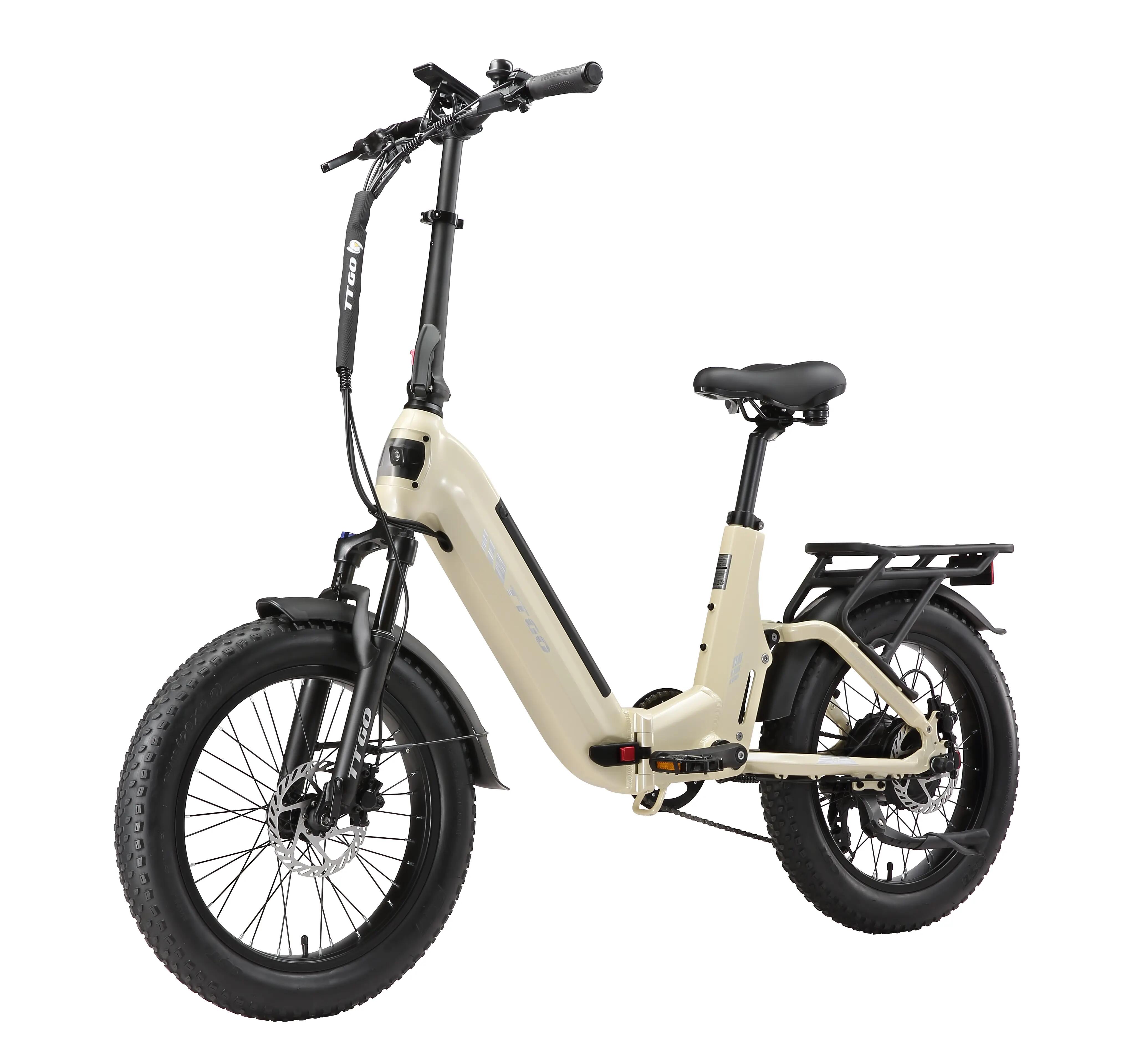Elektryczny rower dla dorosłych TTGO F7 250W silnik 48V 15Ah bateria
