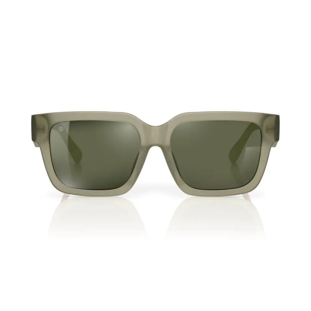 Heren en Dames vierkante gepolariseerde zonnebril Squarish Total Green Groen 3/6