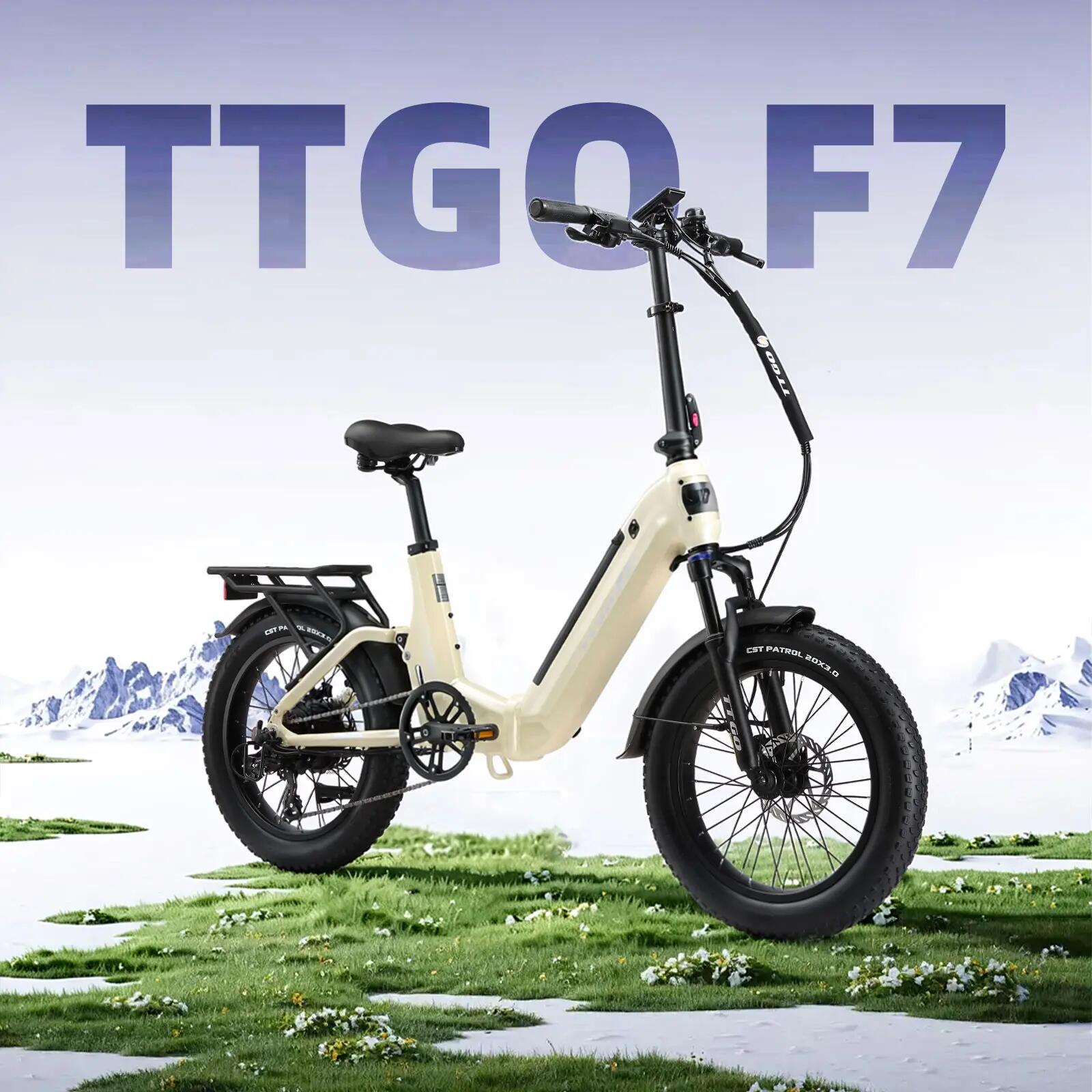 Vélo électrique pour adultes TTGO F7 Batterie 48V 15Ah Pneus 20 pouces 6/15
