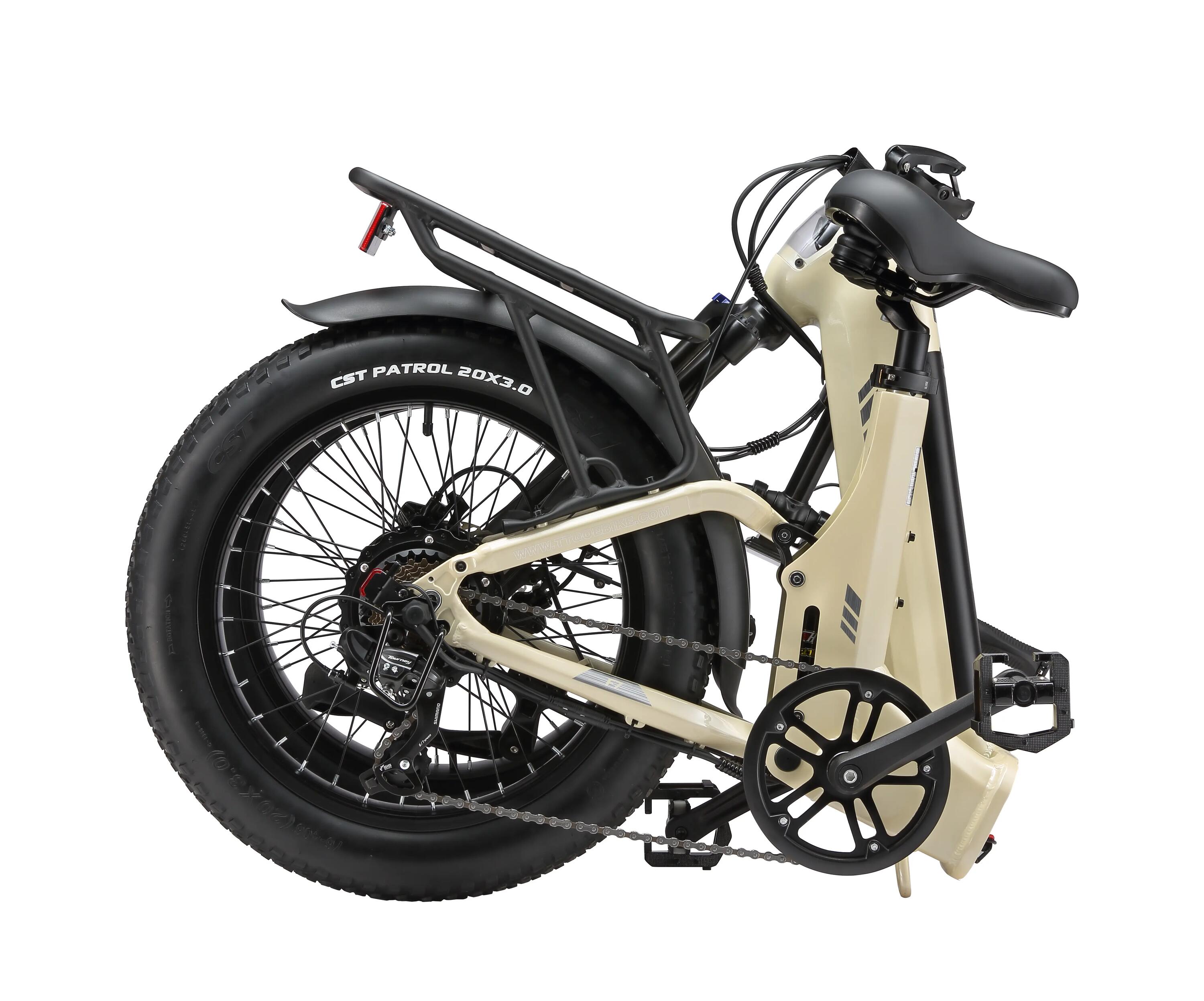 Vélo électrique pour adultes TTGO F7 Batterie 48V 15Ah Pneus 20 pouces 5/15