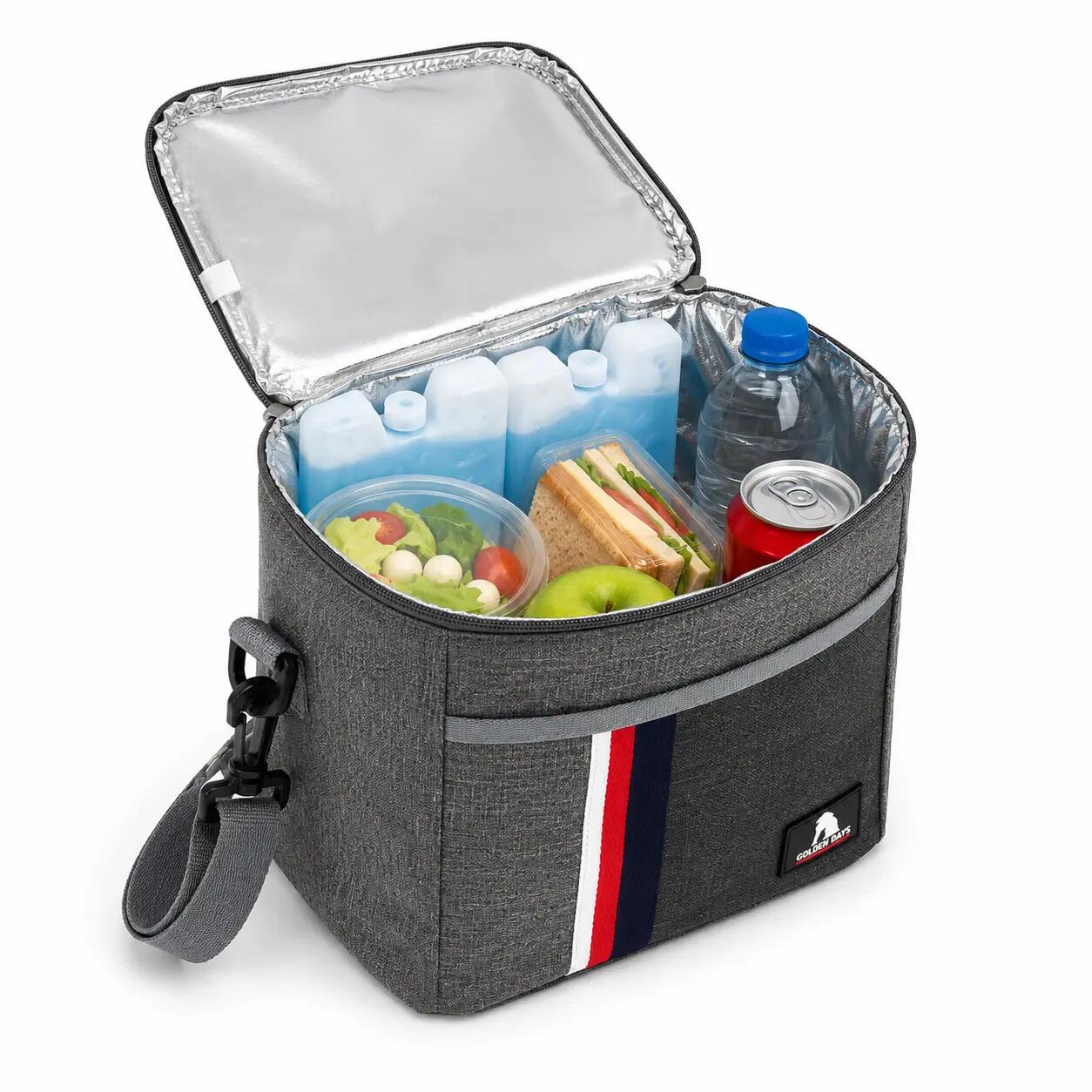 Bolsa Nevera 25x18x20 cm - Bolsa Térmica M - Incluye 2 Acumuladores de Frío 3/7