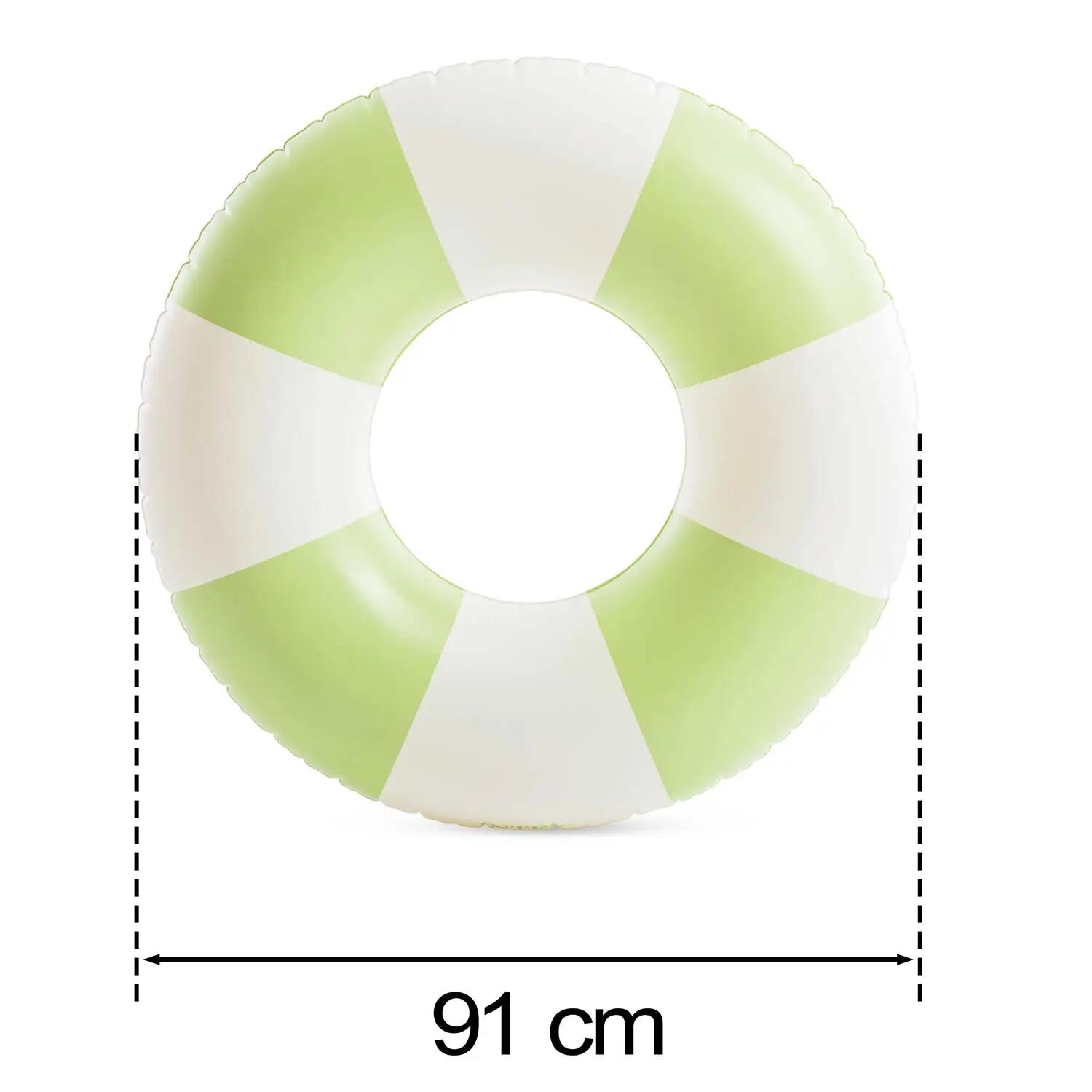 Duże dmuchane koło Intex 59271 do pływania zielone dla dziecka 91cm 3/3