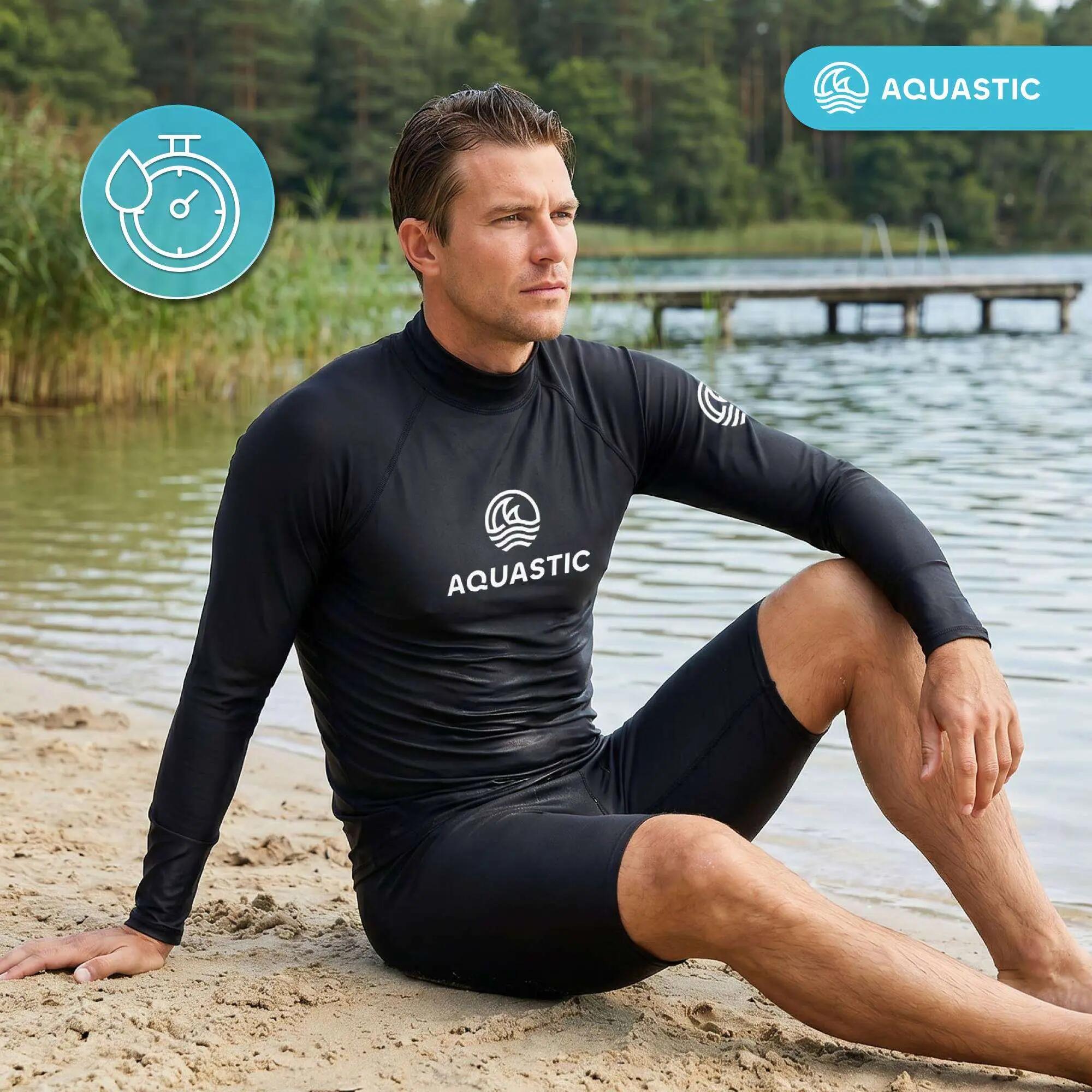 Maglia a maniche lunghe da nuoto Aquastic RIMOS LS UV 50+ UPF 6/11