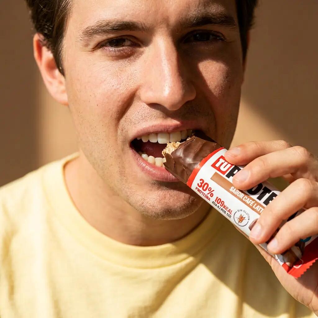 JUSTLOADING Barrita proteica sabor café latte 36 g, 12 unds 3/3