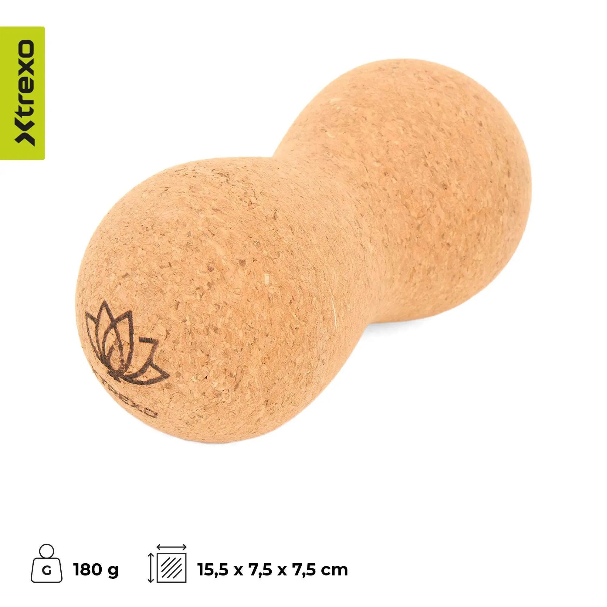 Pelota doble de masaje XTREXO de corcho TXO-B4Z082-NC 3/7