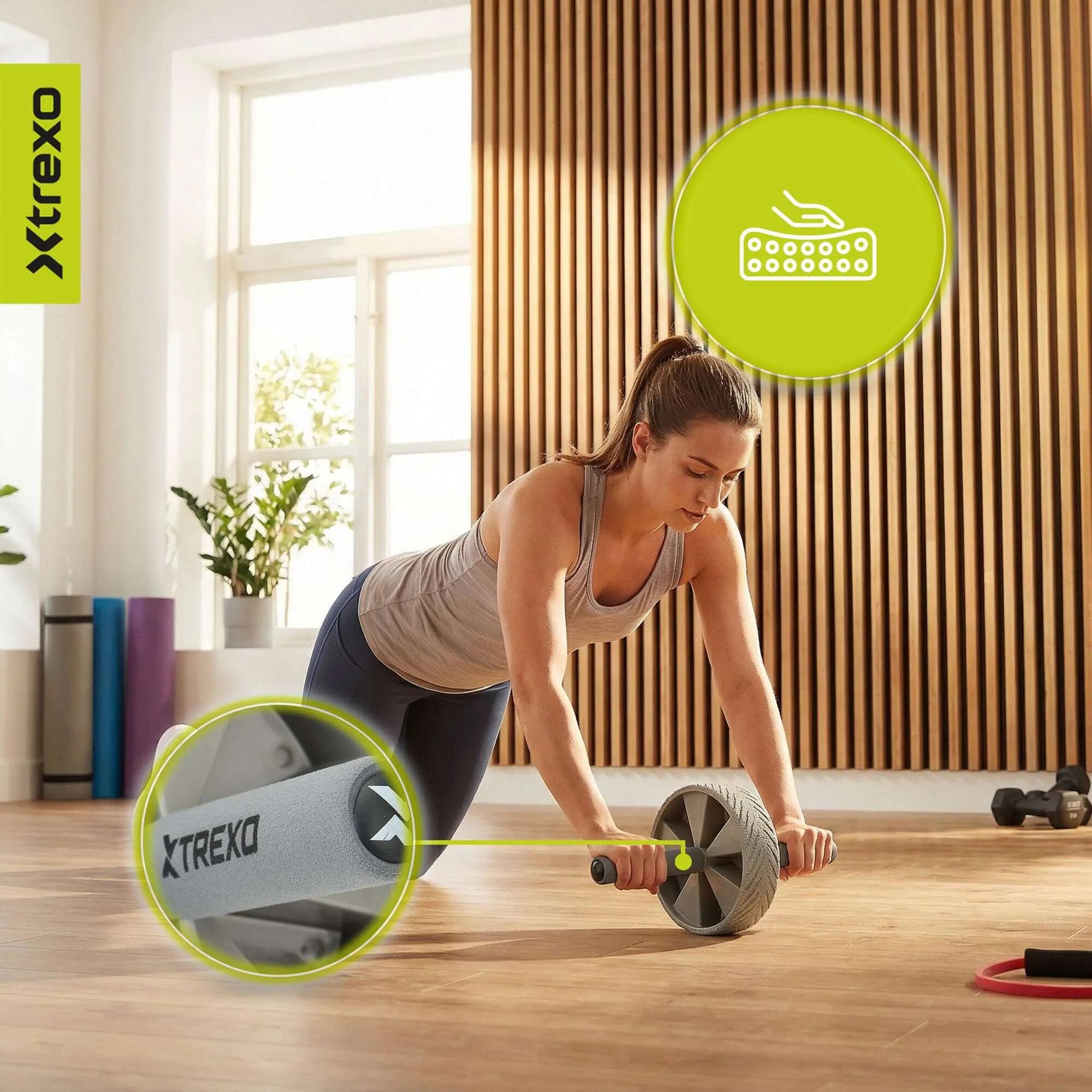 Roue d'exercice pour les muscles abdominaux XTREXO TXO-B4Z037-GY 7/7