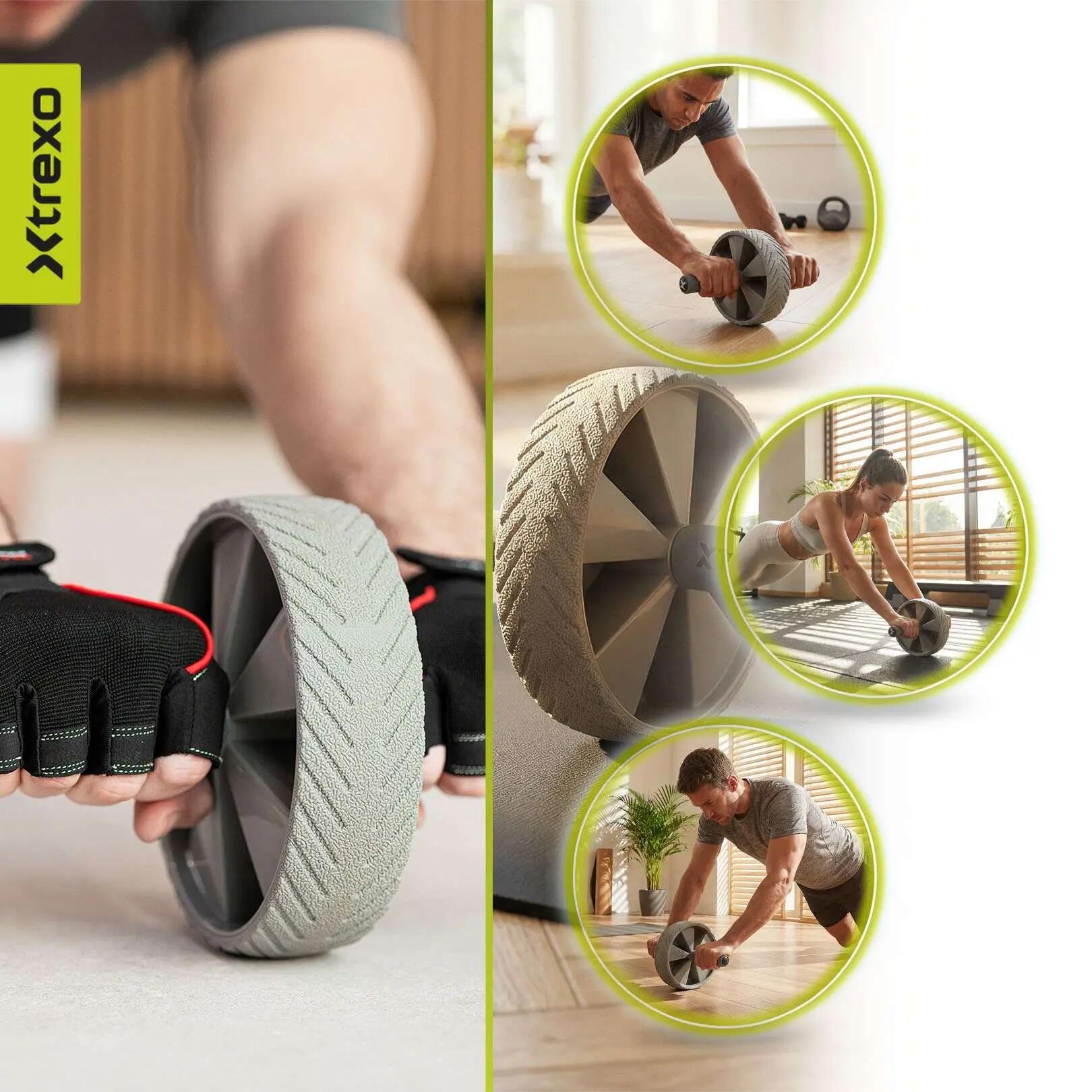 Roue d'exercice pour les muscles abdominaux XTREXO TXO-B4Z037-GY 5/7