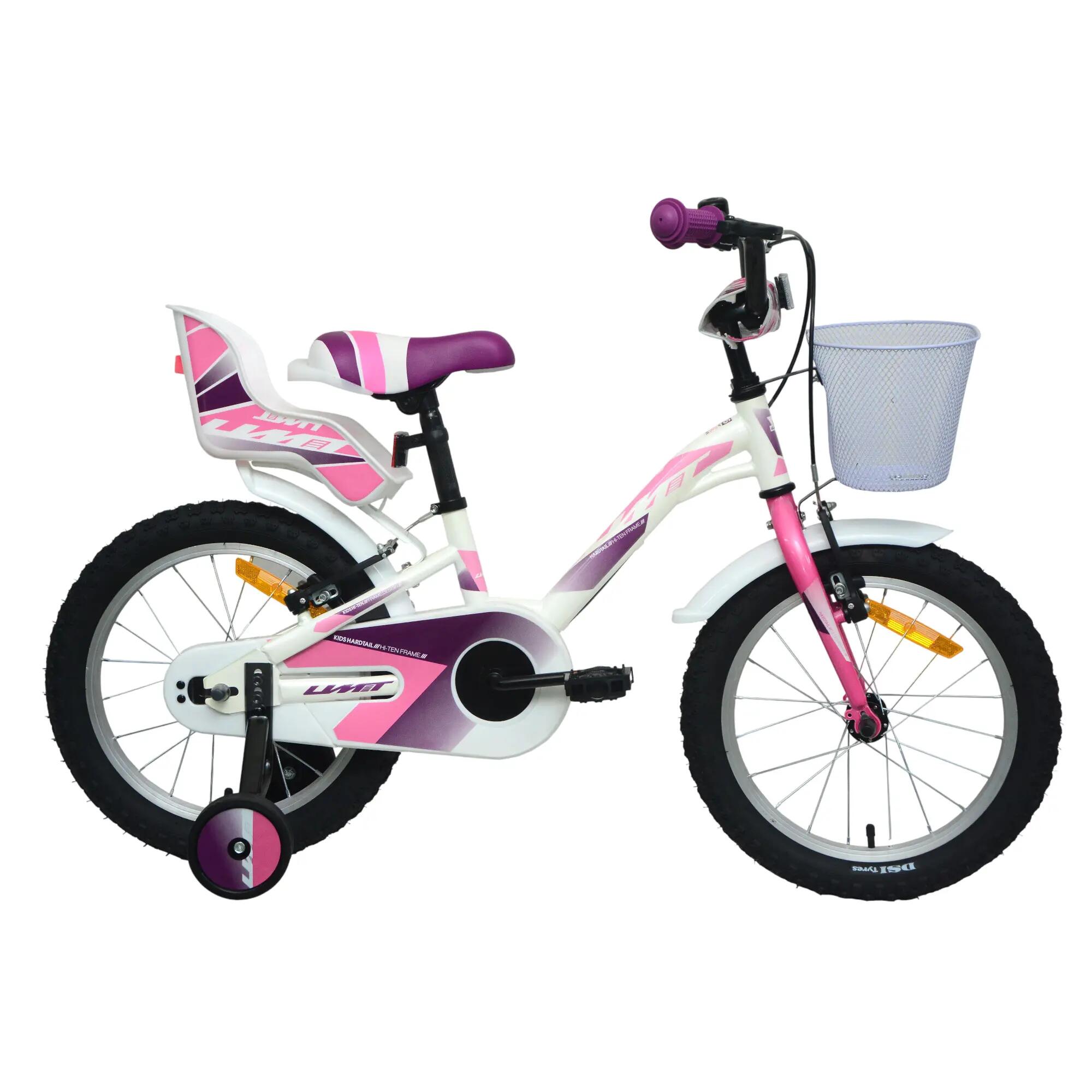 BICICLETA INFANTIL 16" UMIT ROMINA 16 BLAN/ROSA 1/3