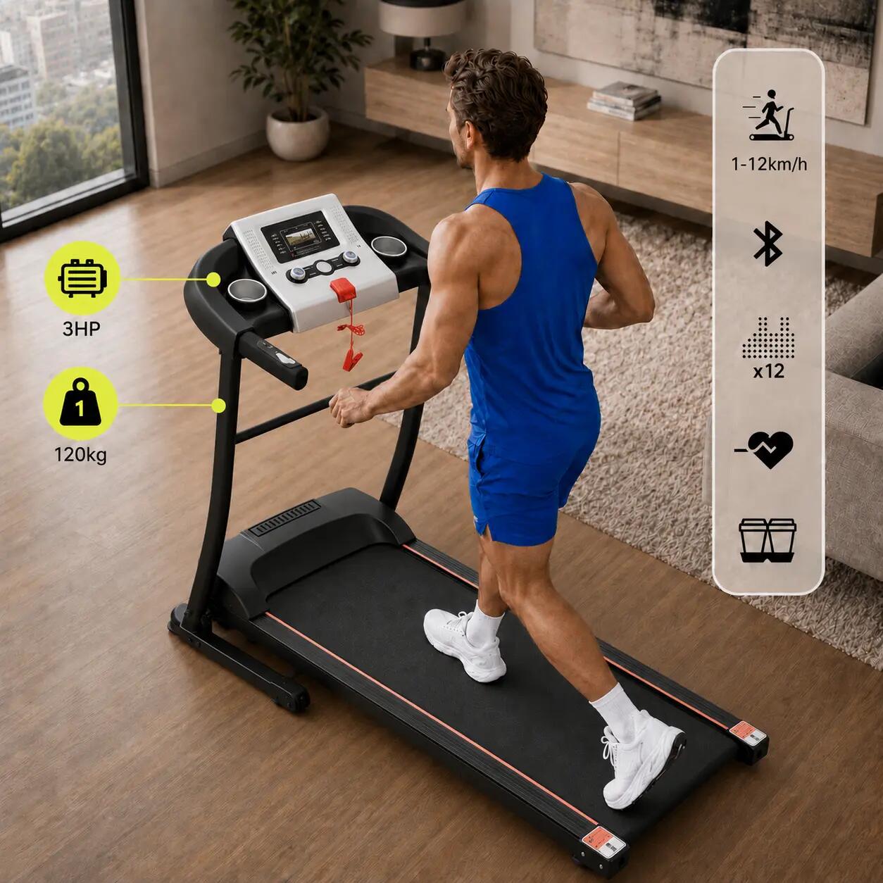 Bieżnia elektryczna Faro Midi 110kg 8 km/h Eliton Corciano 5/8