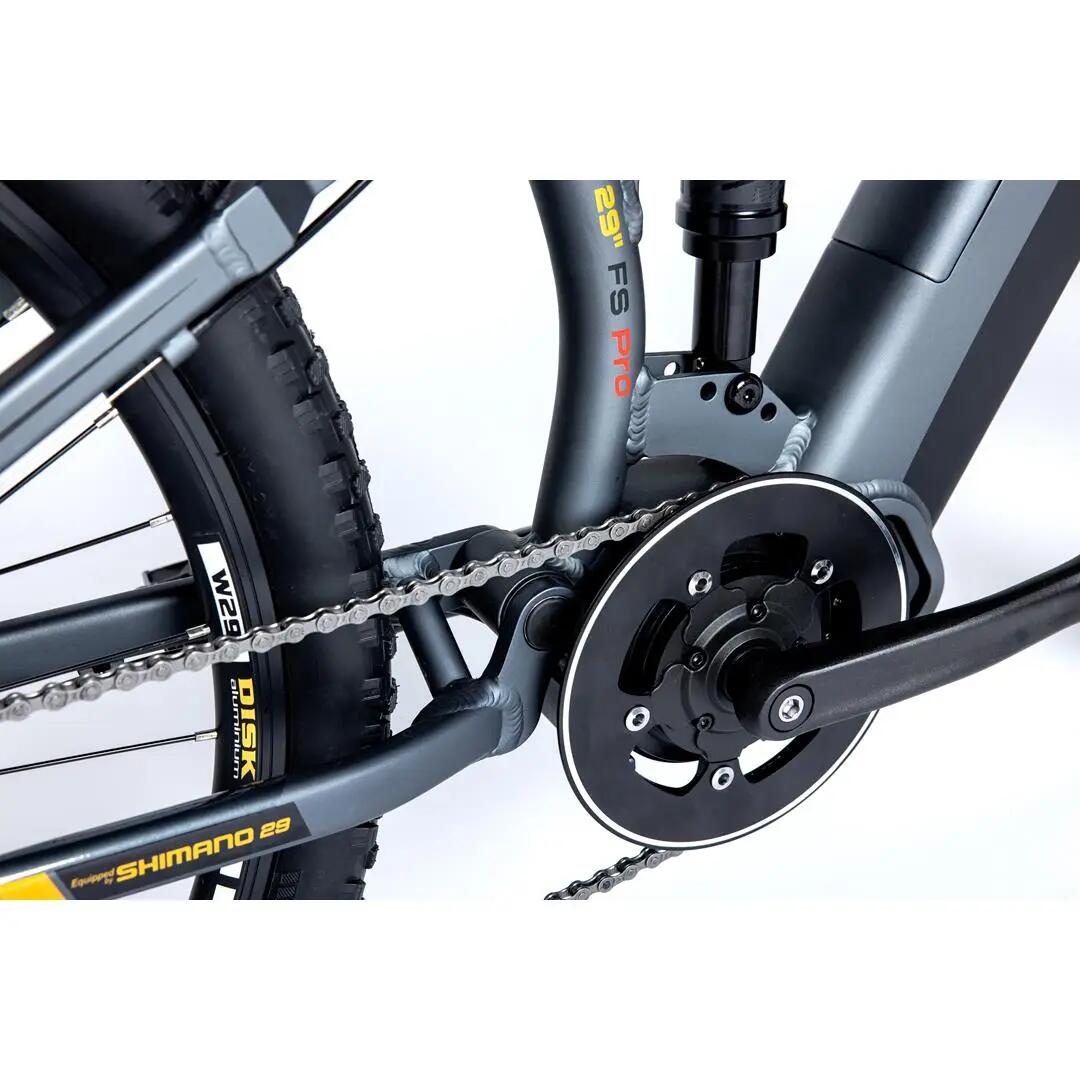Rower elektryczny górski z pełnym zawieszeniem E-MTB 29'' PRO silnik centralny 8/15