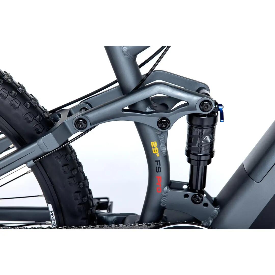 Rower elektryczny górski z pełnym zawieszeniem E-MTB 29'' PRO silnik centralny 12/15