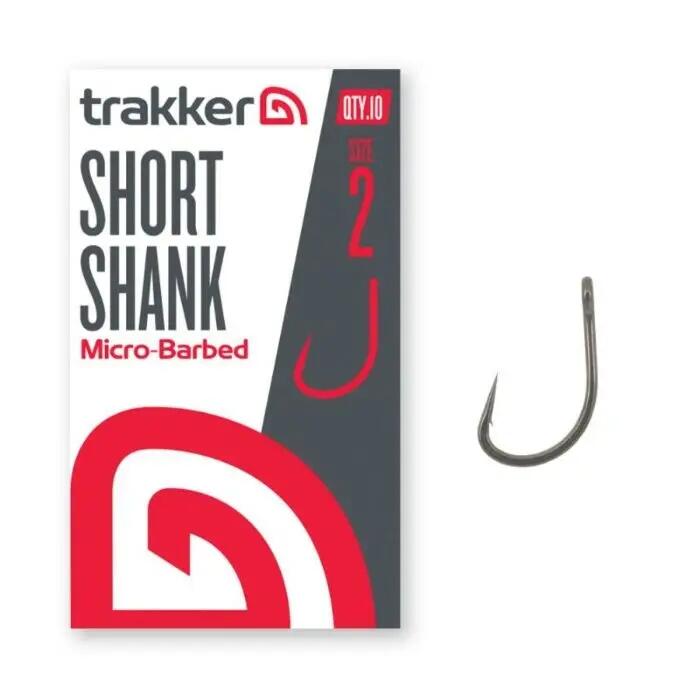 Haken mit kurzem Schaft und Mikrobarb Trakker Short Shank TPx5x5 (x10) 6/7