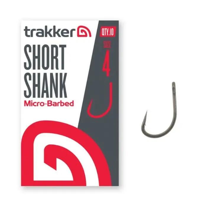 Haken mit kurzem Schaft und Mikrobarb Trakker Short Shank TPx5x5 (x10) 5/7