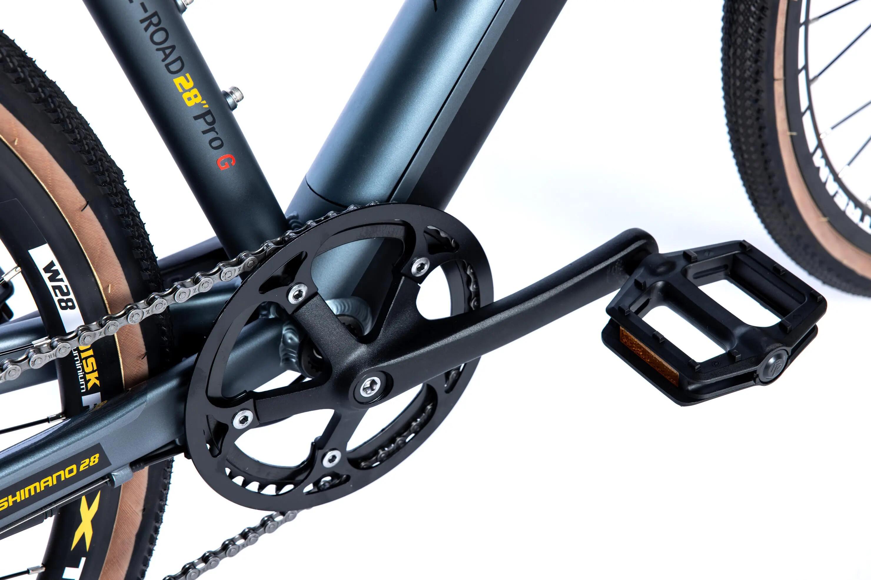 Vélo GRAVEL Electrique 28PRO - SHIMANO ALTUS 8V - Freins a Disque TEKTRO 11/15