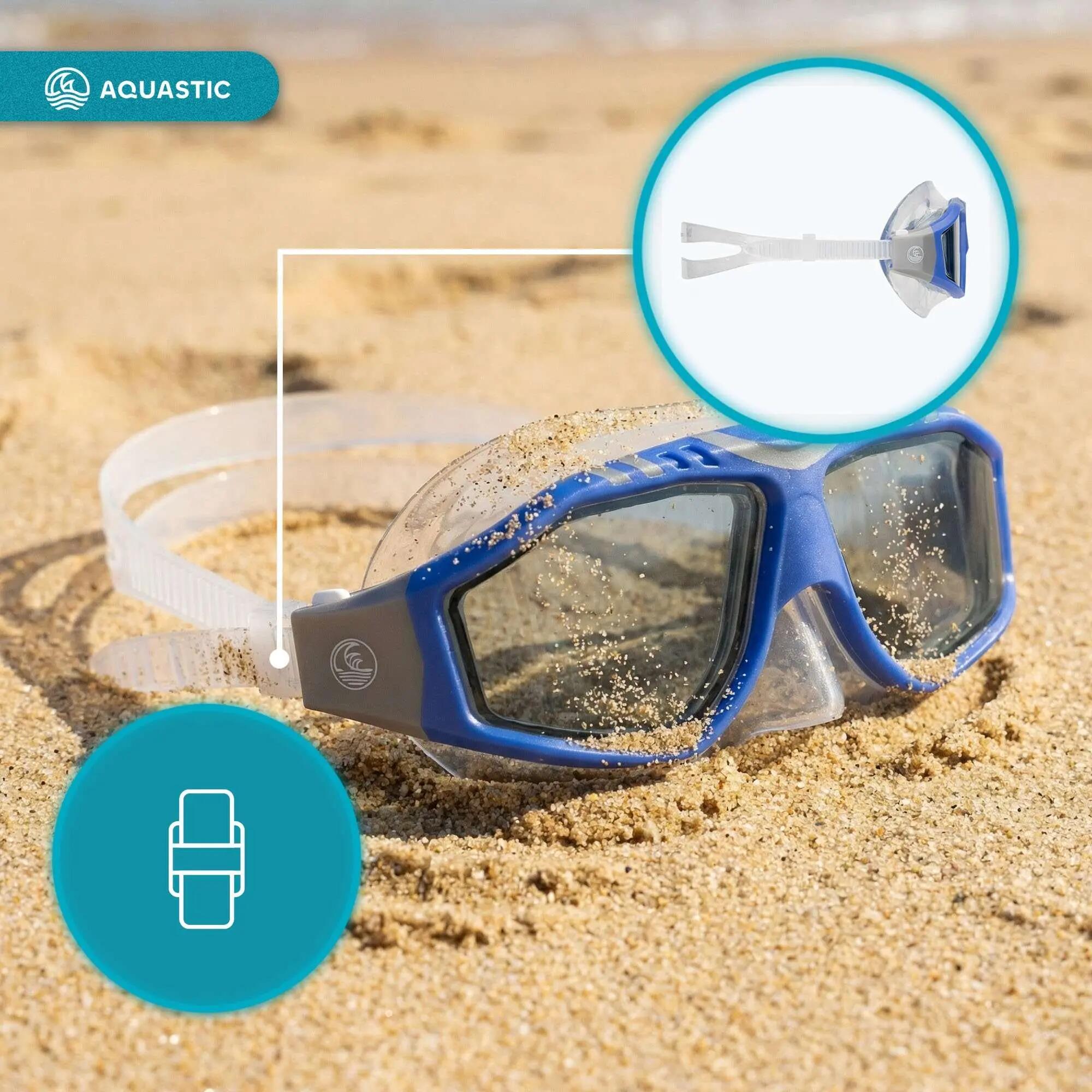 Máscara de natação AQUASTIC Mako 6/8
